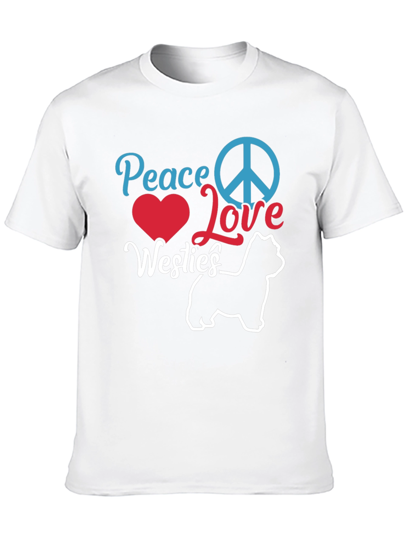 Peace Love Westies Graphic T-Shirt