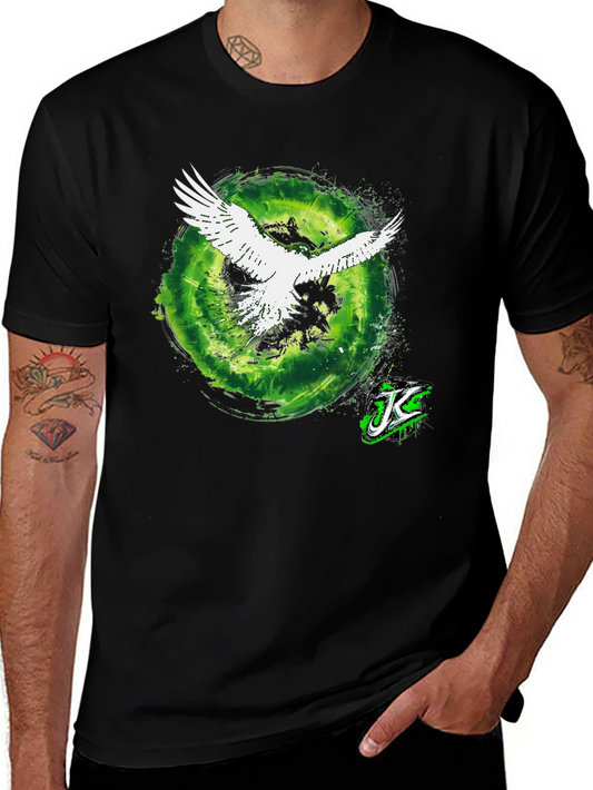 Eagle Portal Graphic Tee - Cool Black T-Shirt