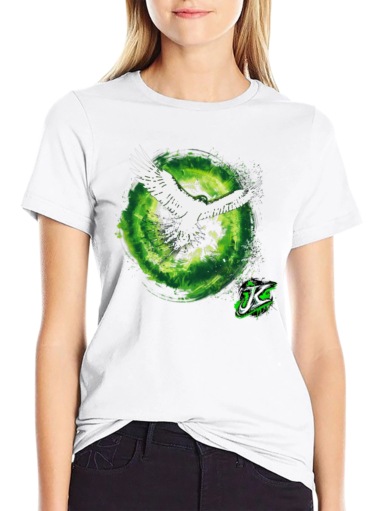 Eagle Portal Graphic Tee - Cool Black T-Shirt