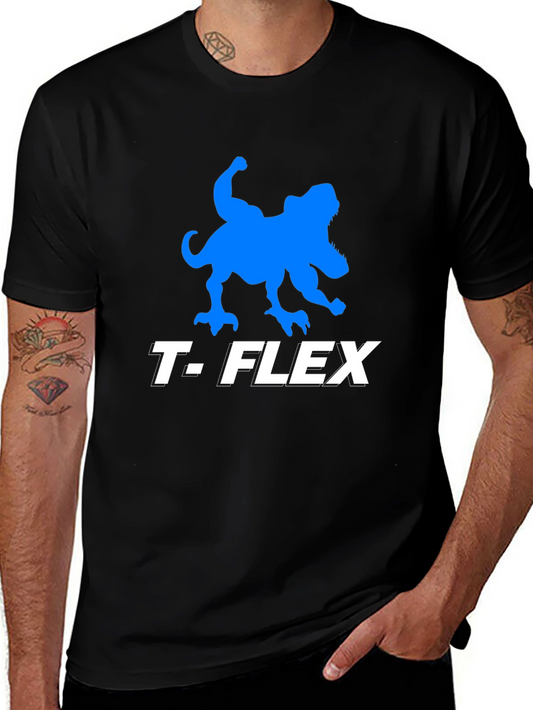 T-Flex Dinosaur Black T-Shirt