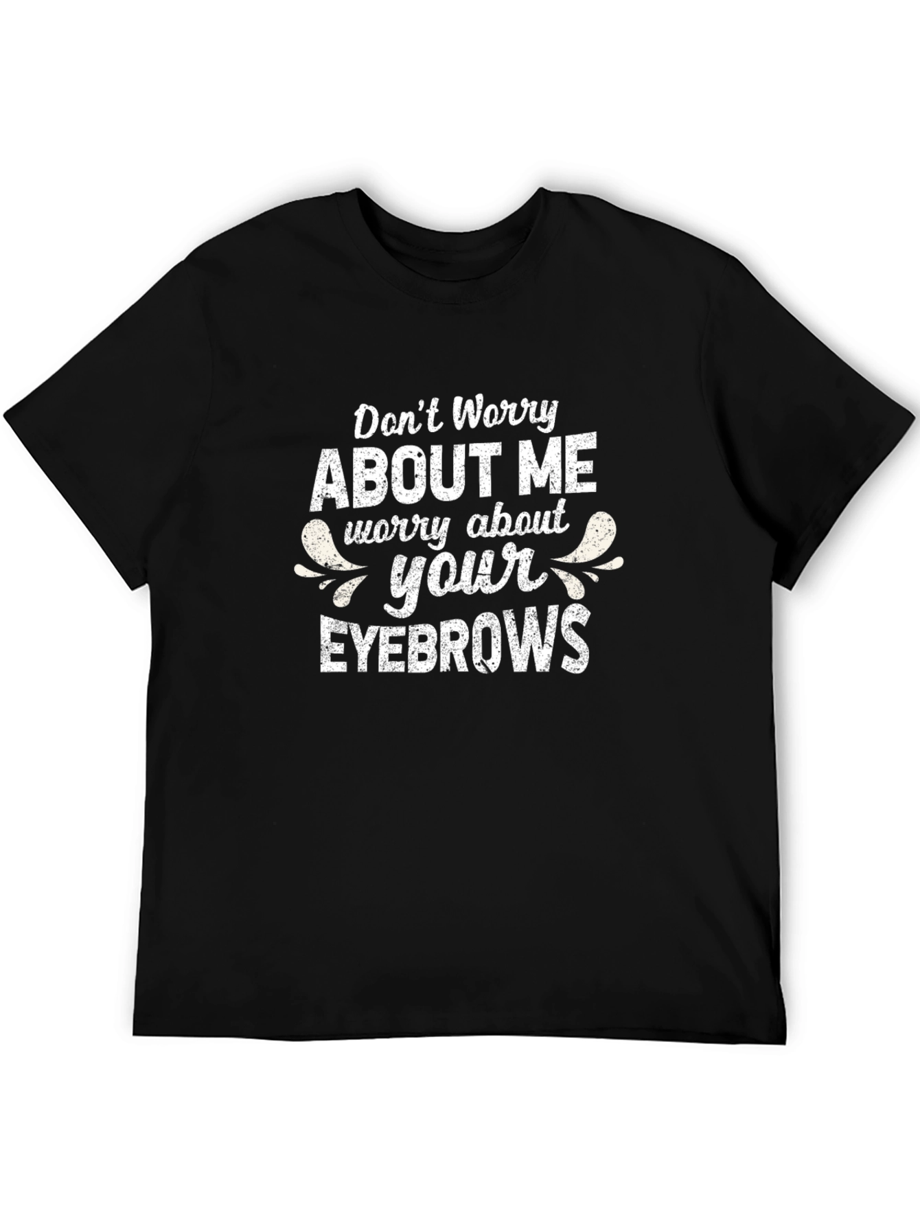 Humorous Eyebrow Graphic Tee