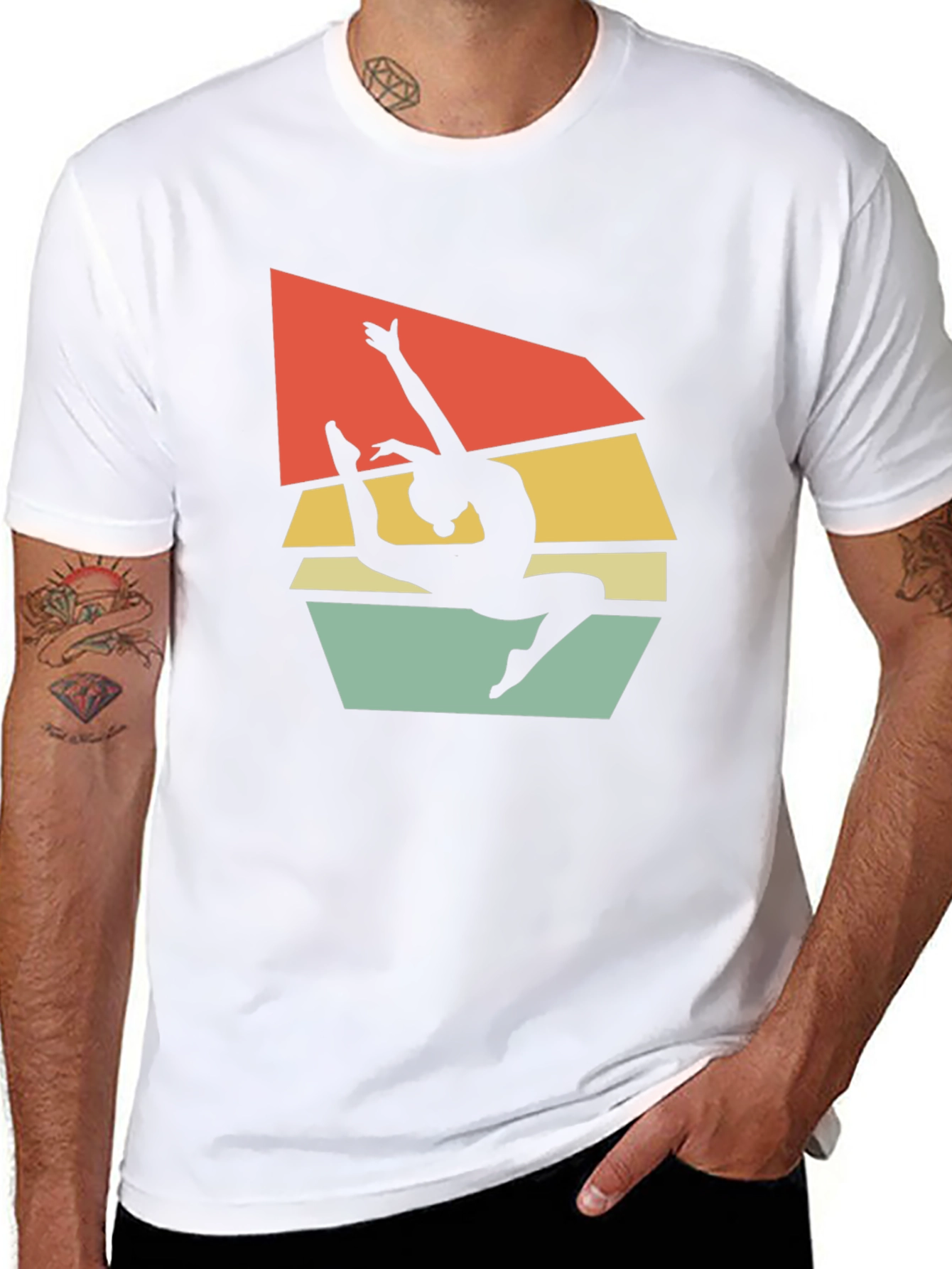 Gymnastics Retro Black T-Shirt