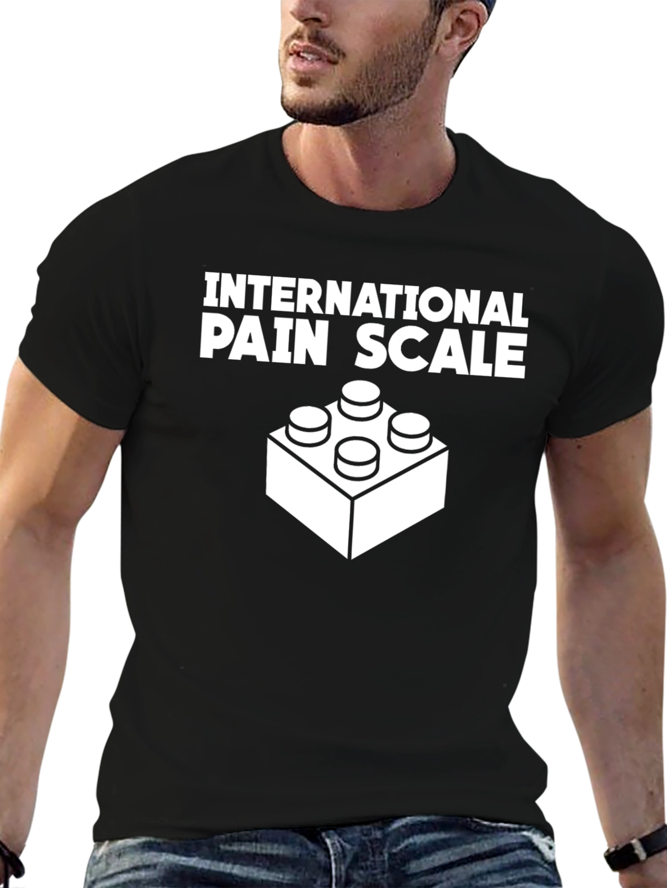 International Pain Scale T-Shirt - LEGO Brick Design