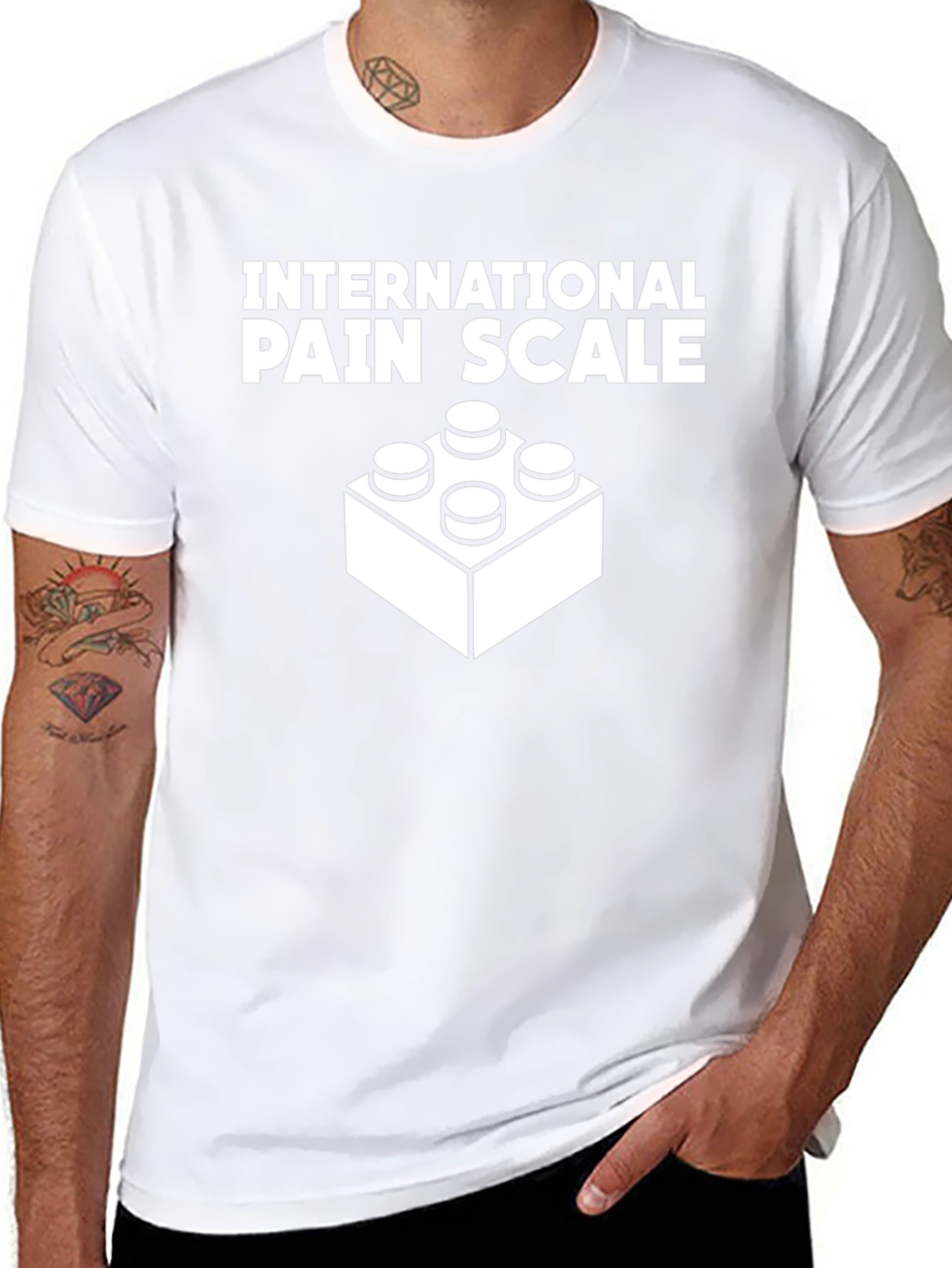 International Pain Scale T-Shirt - LEGO Brick Design