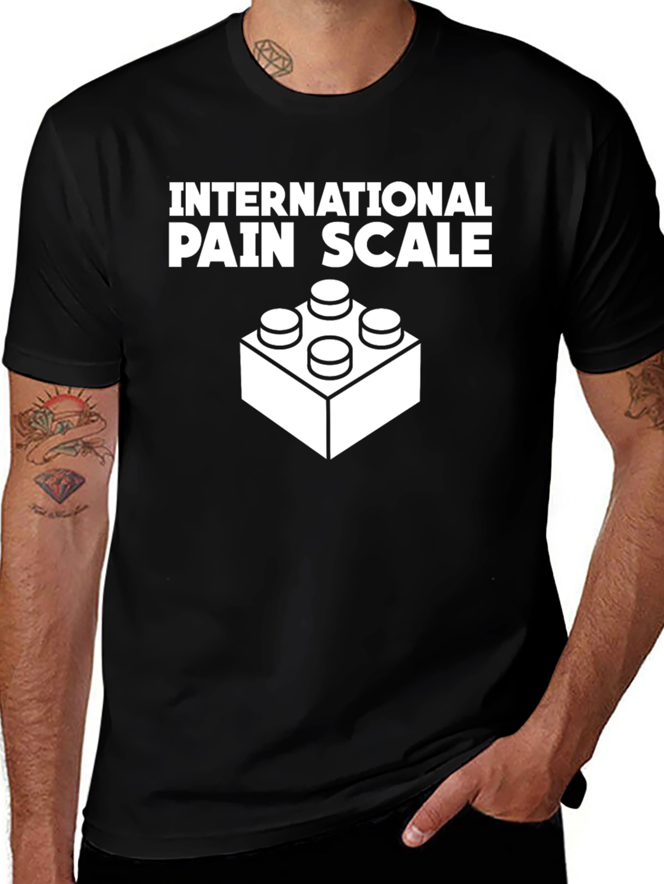 International Pain Scale T-Shirt - LEGO Brick Design
