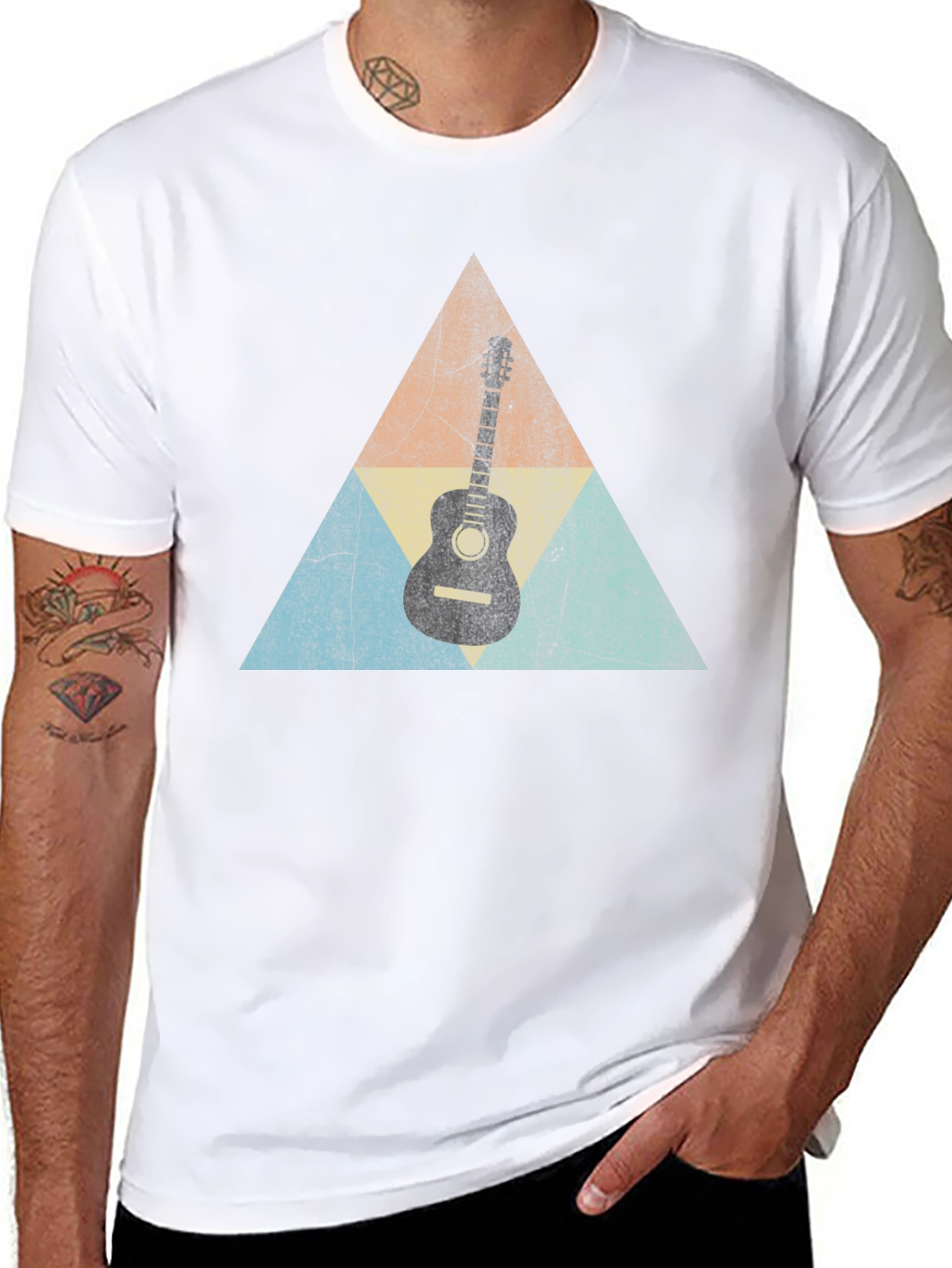 Guitar Triangle Retro T-Shirt