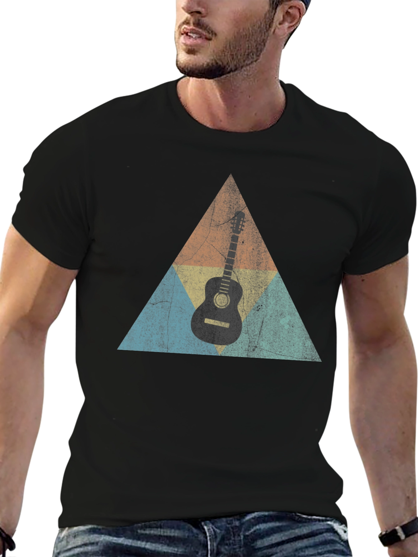 Guitar Triangle Retro T-Shirt