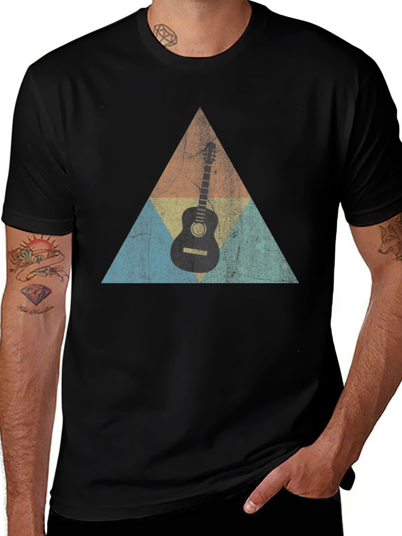 Guitar Triangle Retro T-Shirt