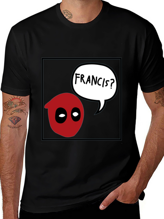 Deadpool Francis? Graphic Black T-Shirt