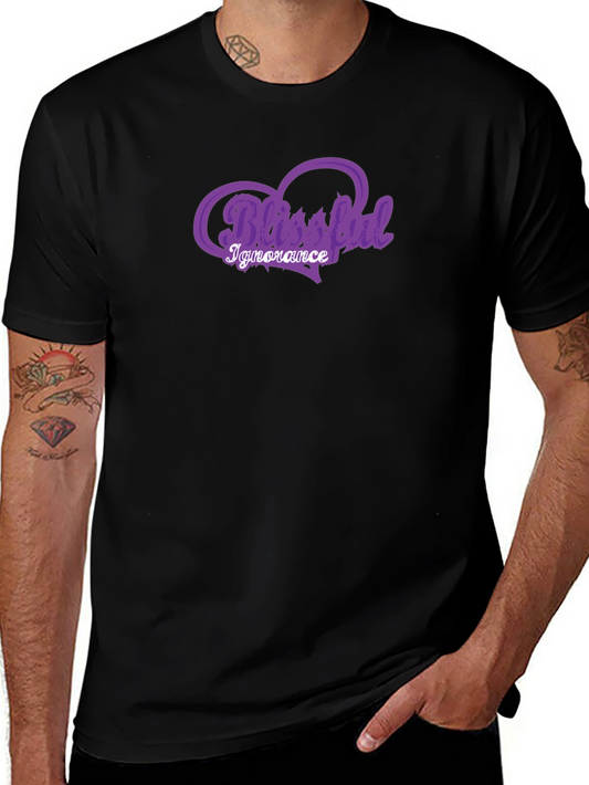 Blissful Ignorance Purple Graphic T-Shirt