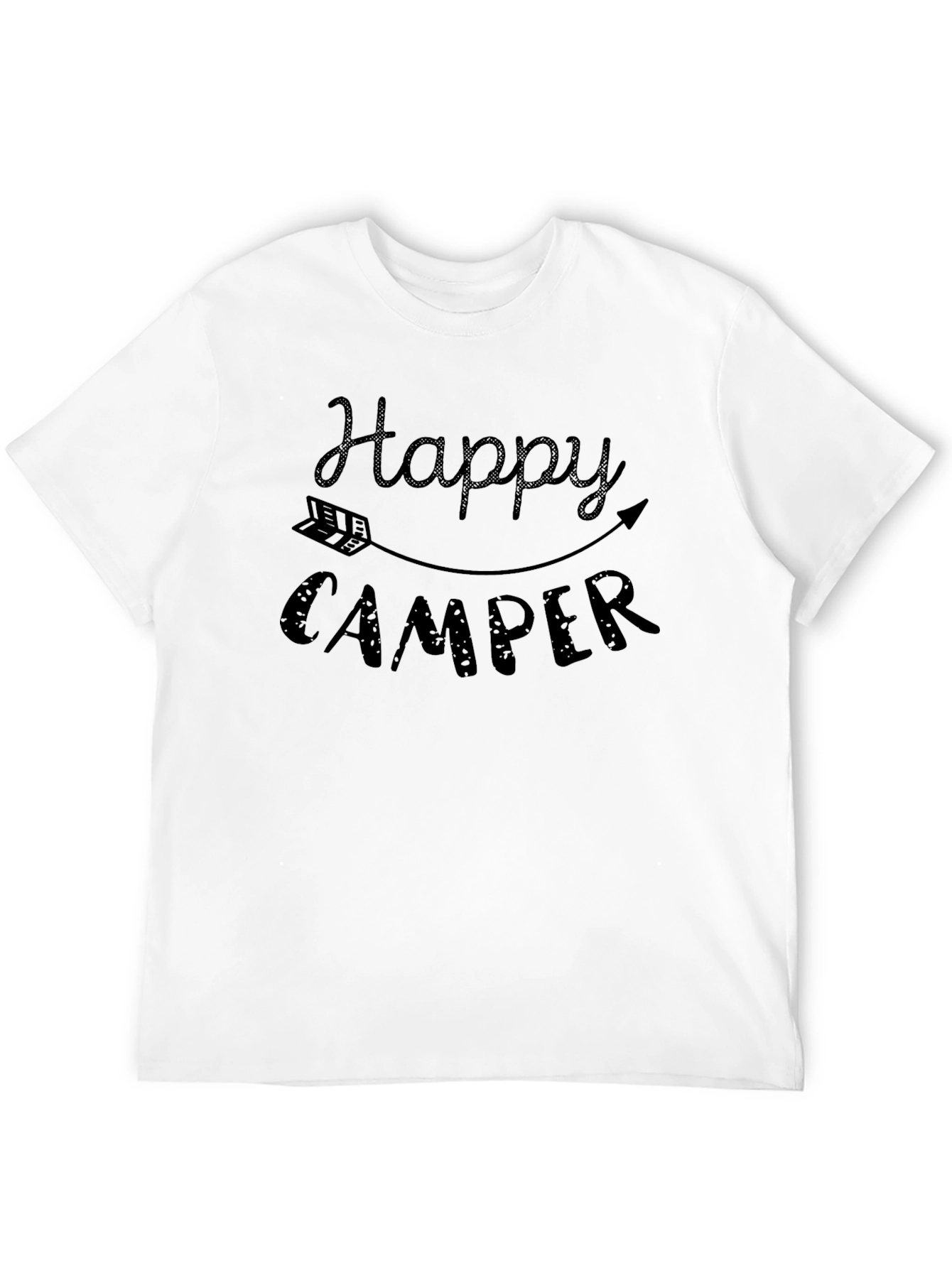Happy Camper Graphic Tee - Camping Adventure Shirt