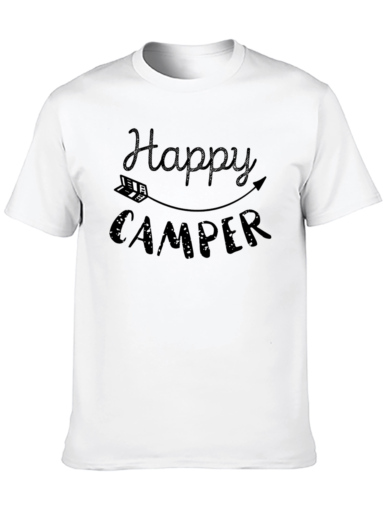 Happy Camper Graphic Tee - Camping Adventure Shirt