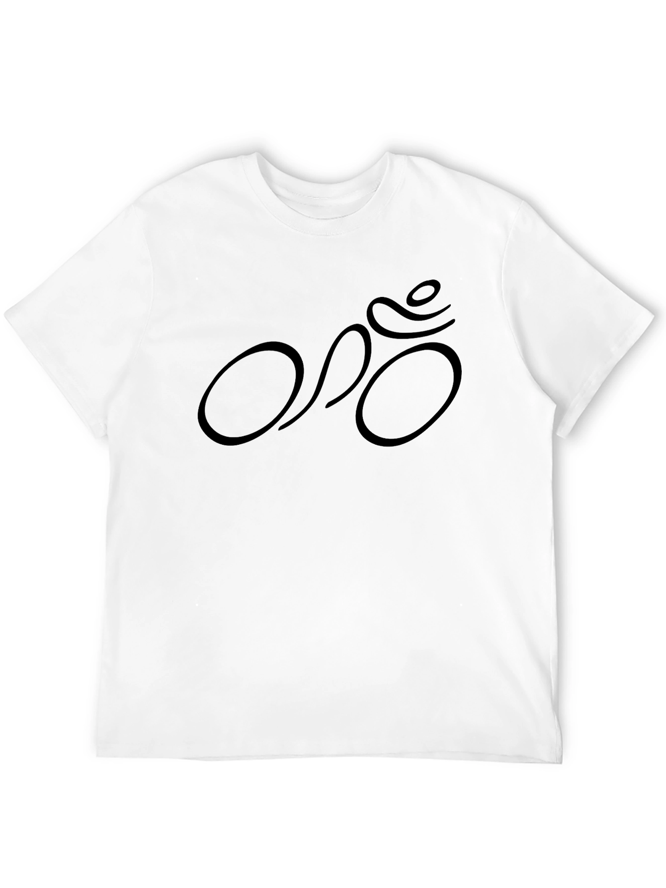Cycling Silhouette Graphic Tee - Black