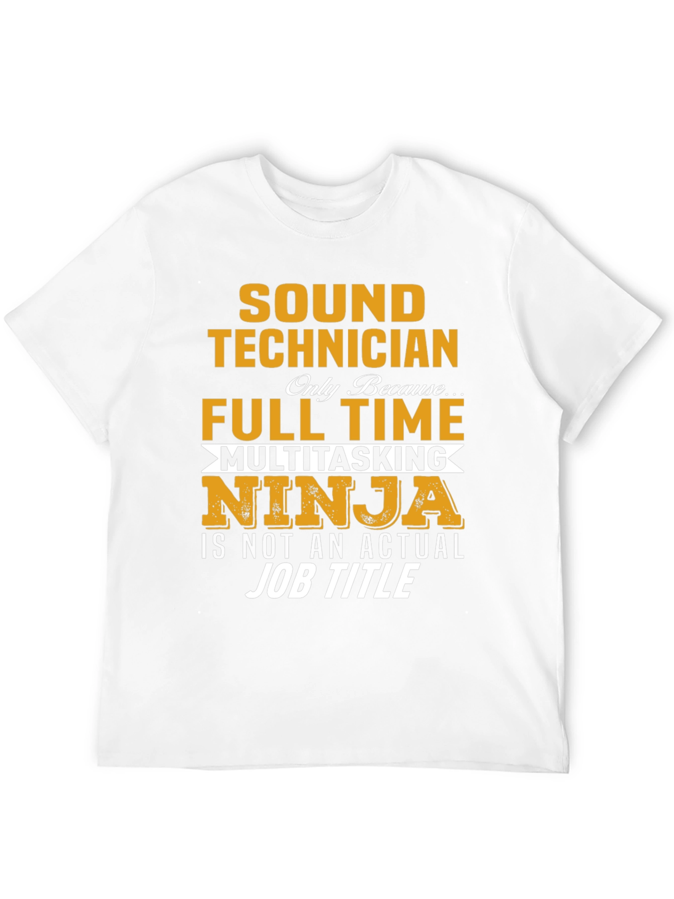 Sound Technician Multitasking Ninja Graphic T-Shirt