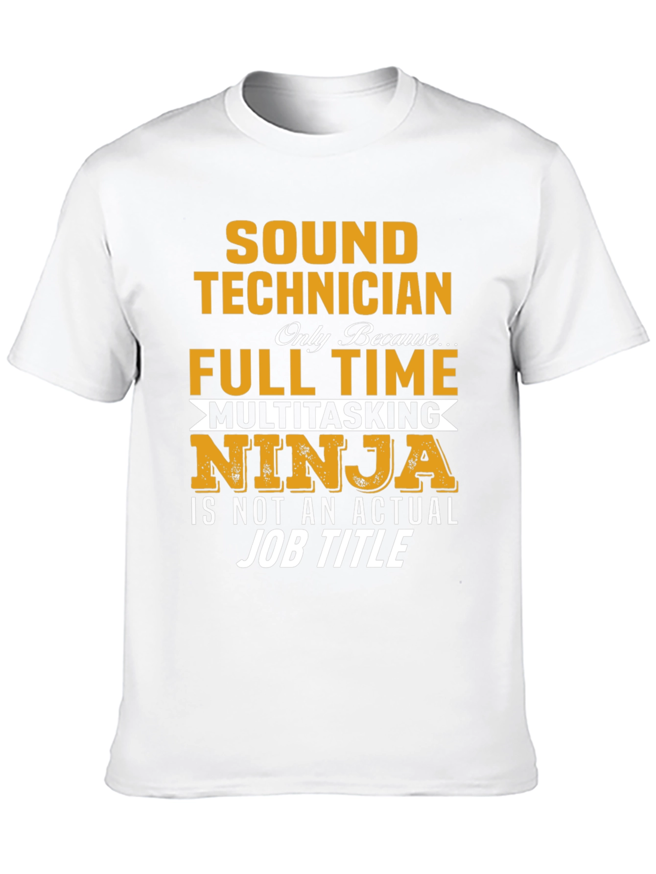 Sound Technician Multitasking Ninja Graphic T-Shirt