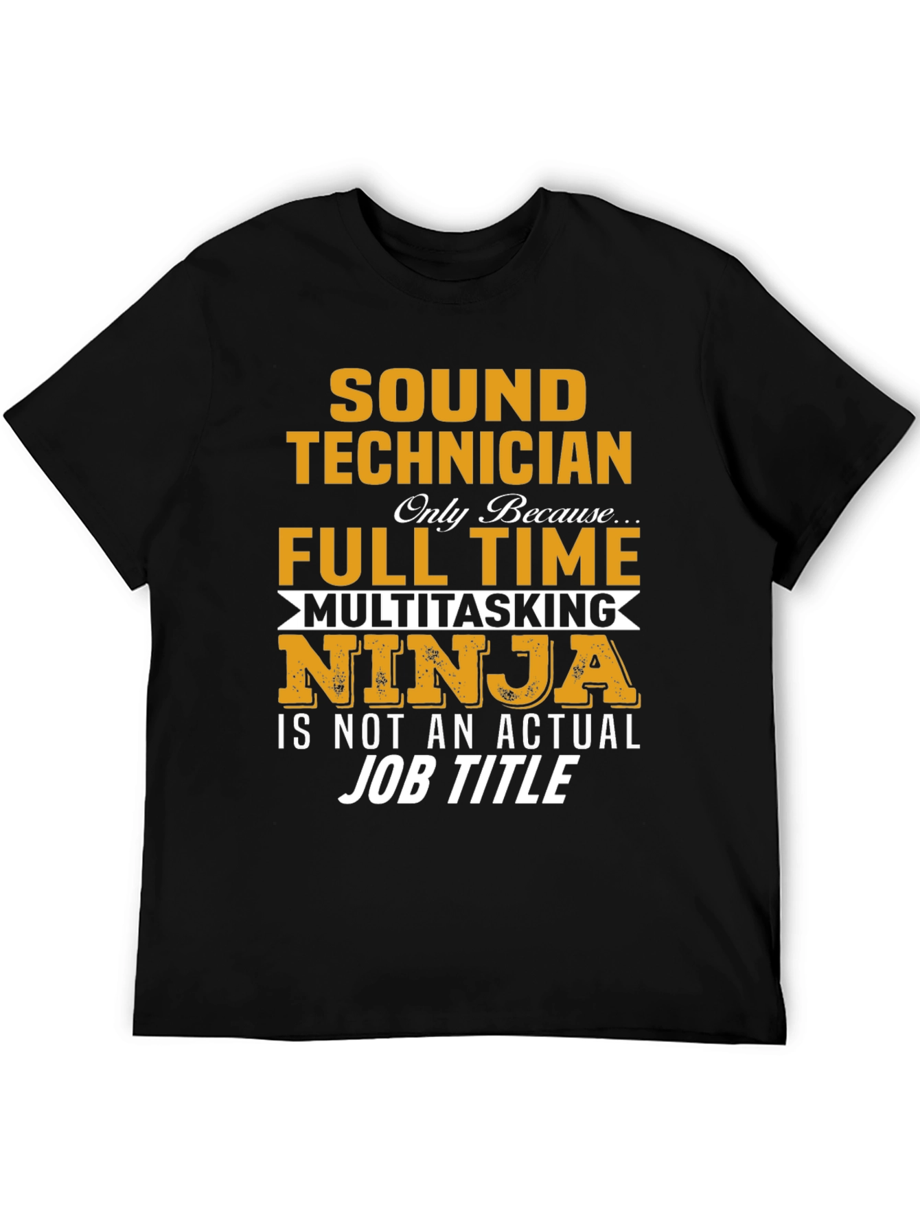 Sound Technician Multitasking Ninja Graphic T-Shirt