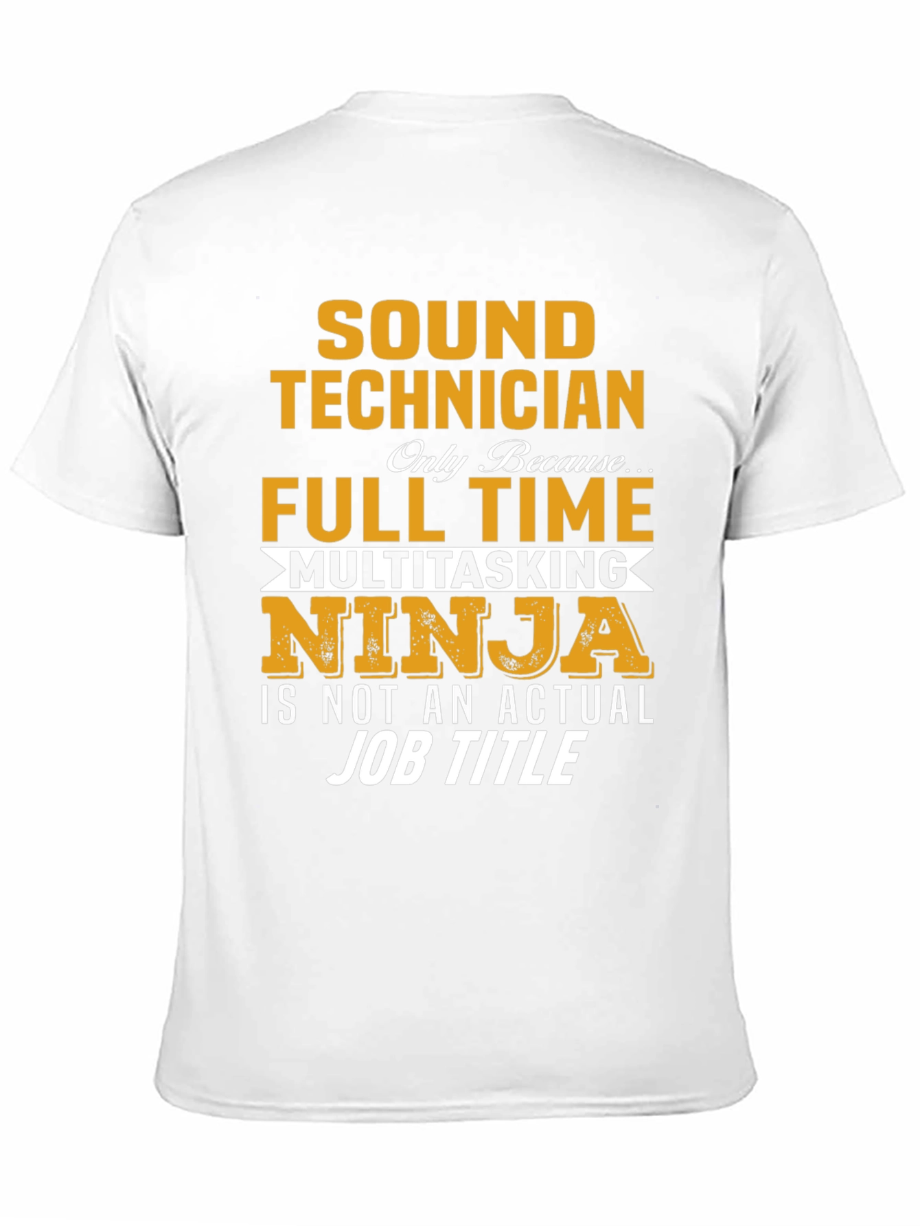 Sound Technician Multitasking Ninja Graphic T-Shirt