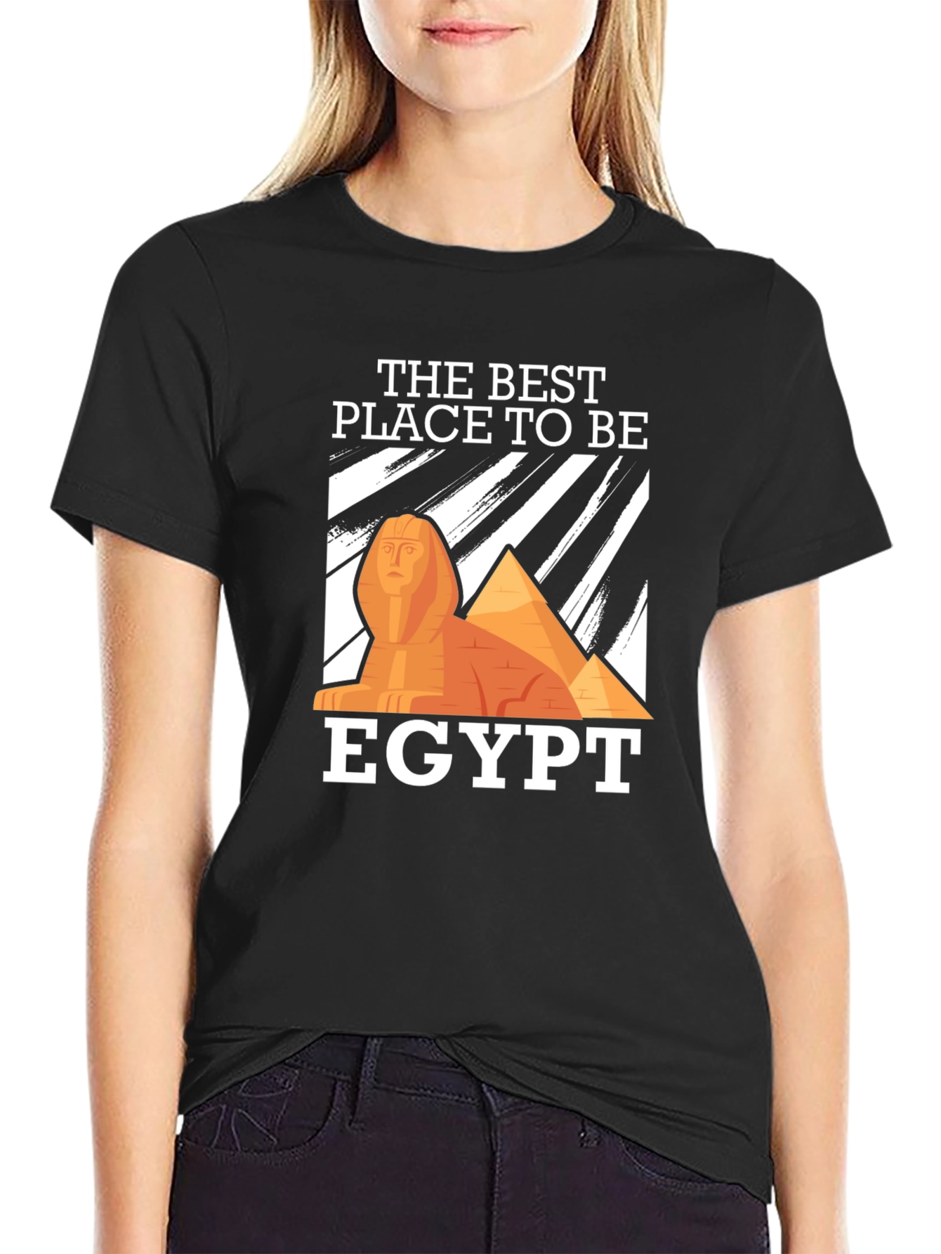 Egypt Sphinx Pyramid Graphic Tee