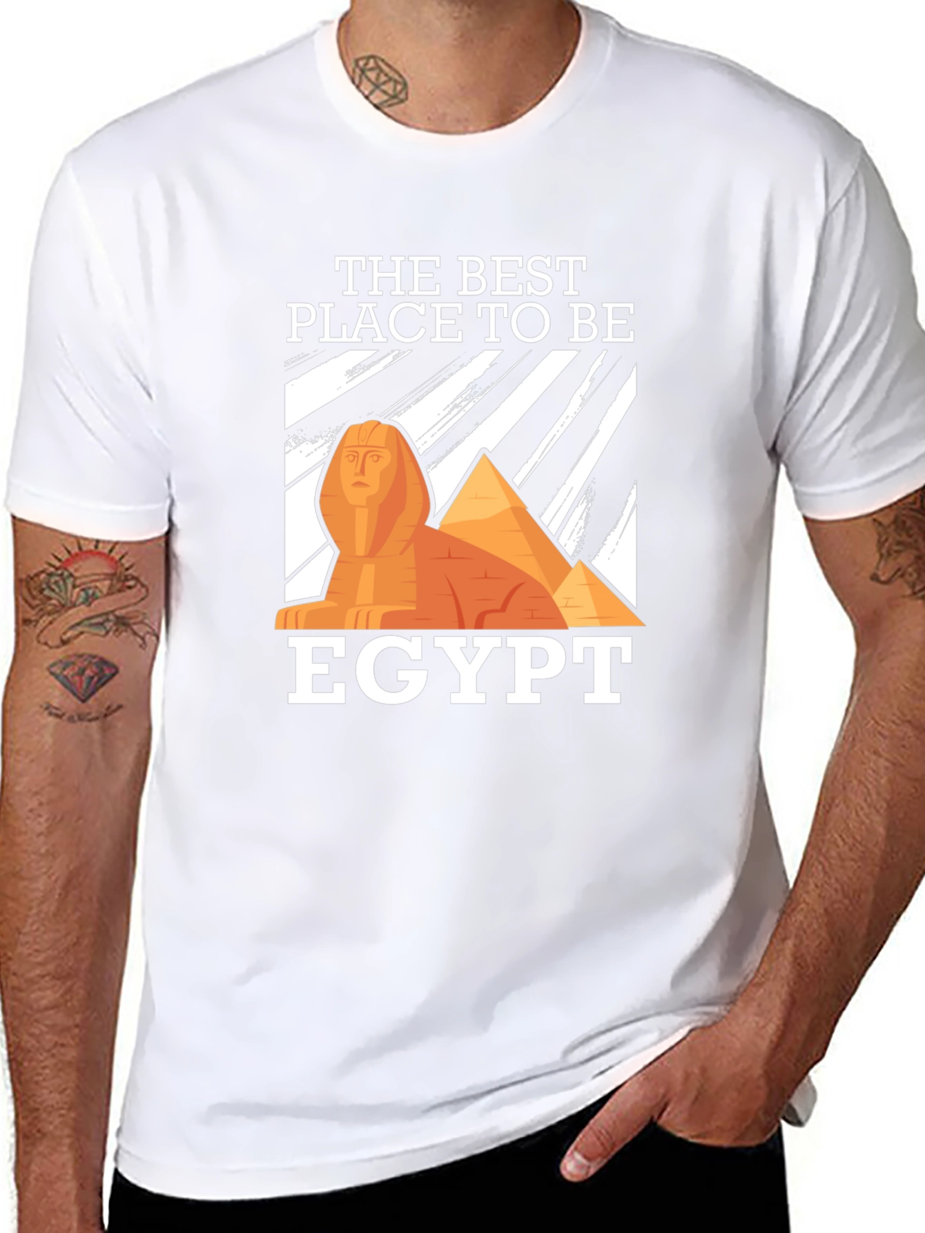 Egypt Sphinx Pyramid Graphic Tee