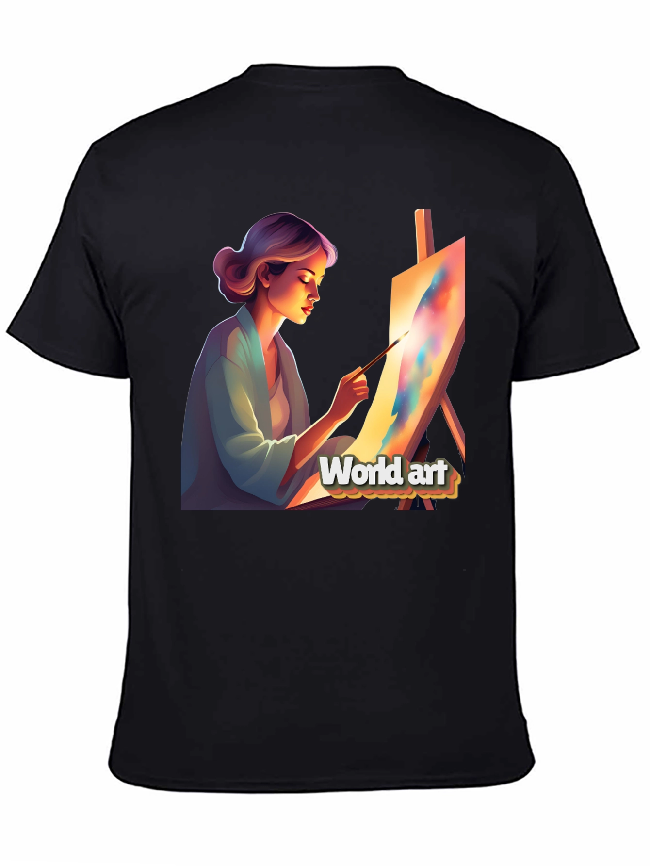 World Art Black T-Shirt