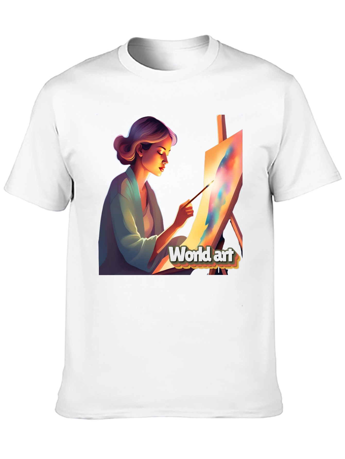 World Art Black T-Shirt