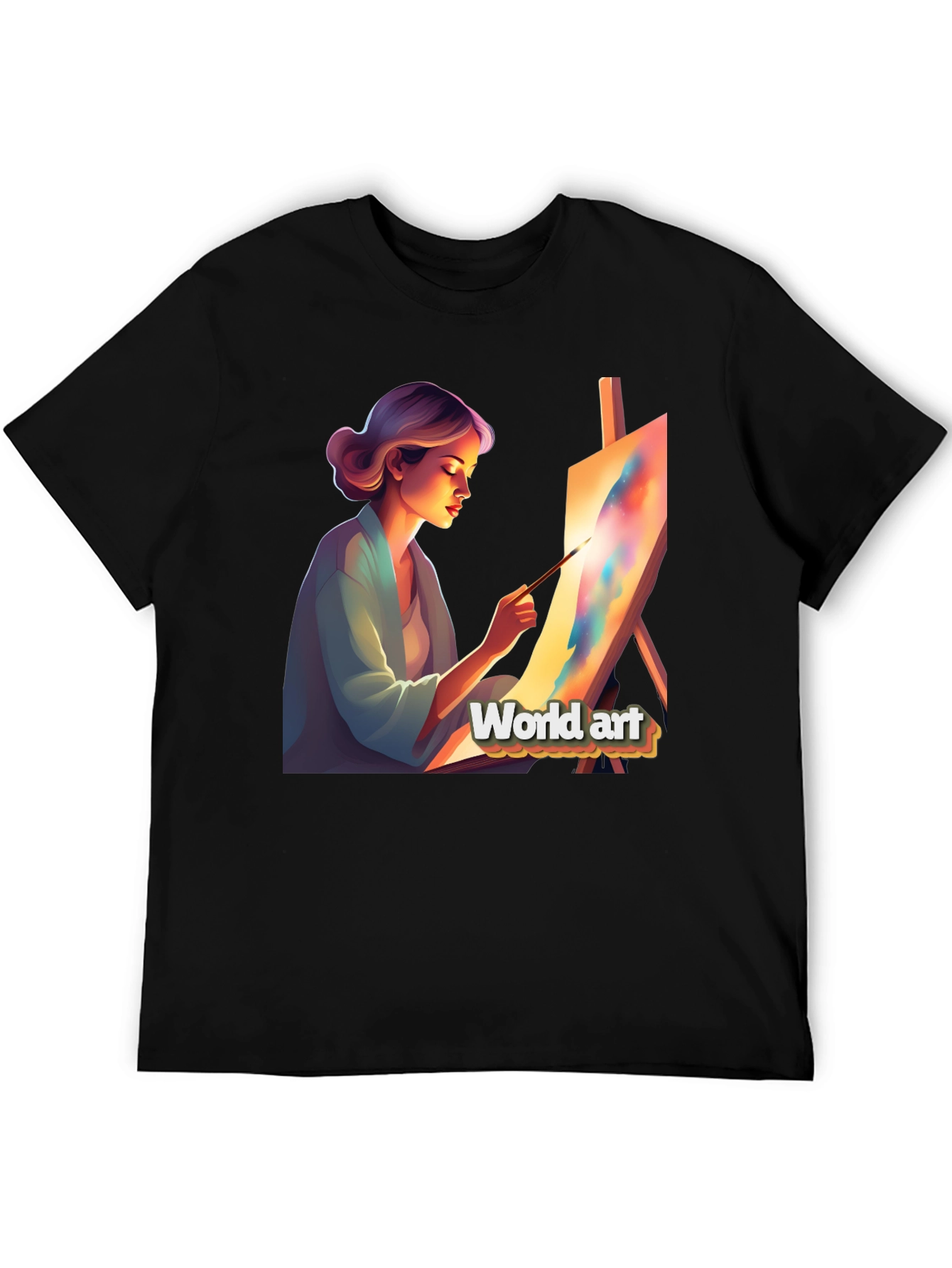 World Art Black T-Shirt
