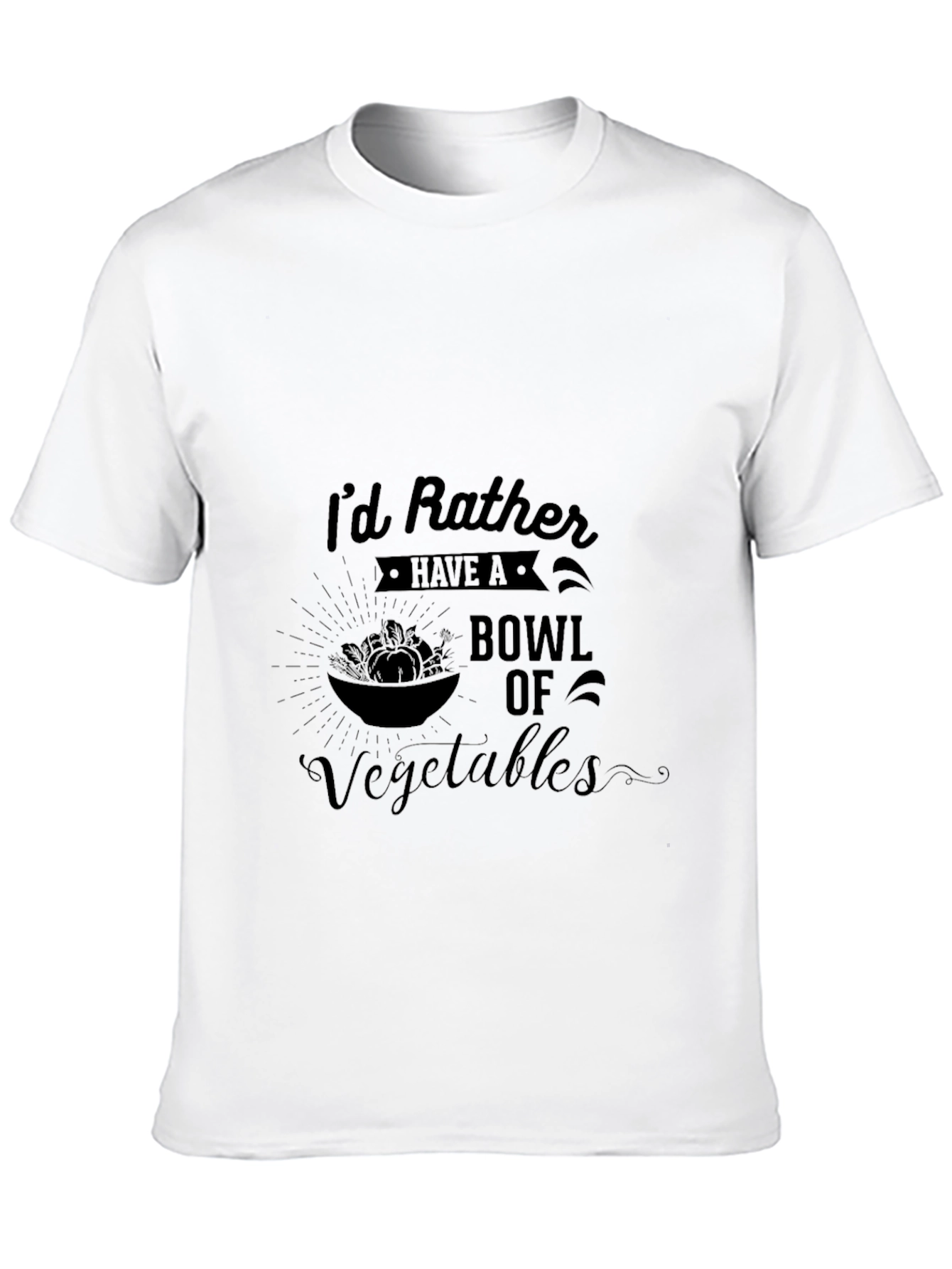 Vegetable Bowl Graphic Tee - Vegan Lifestyle