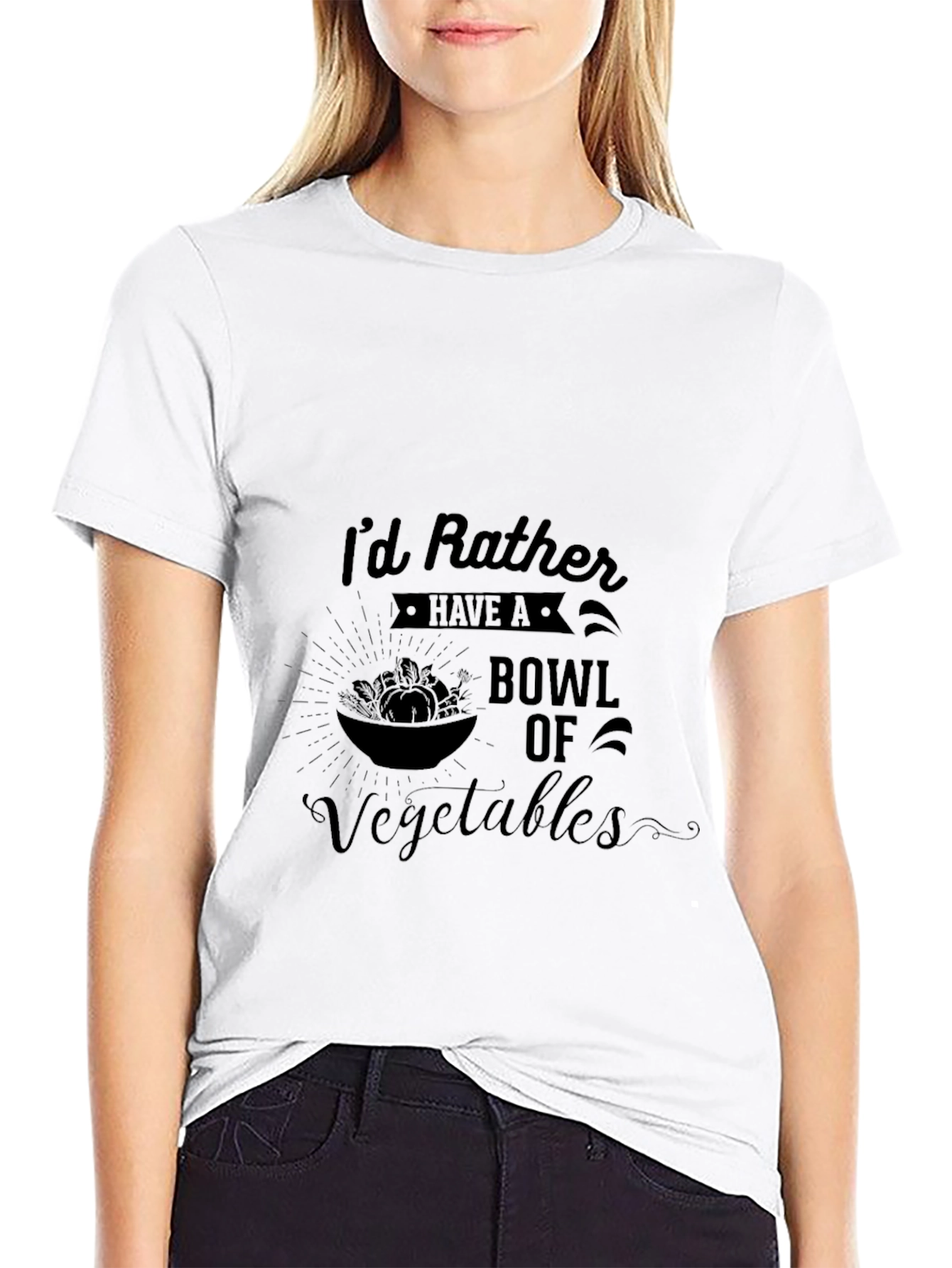 Vegetable Bowl Graphic Tee - Vegan Lifestyle