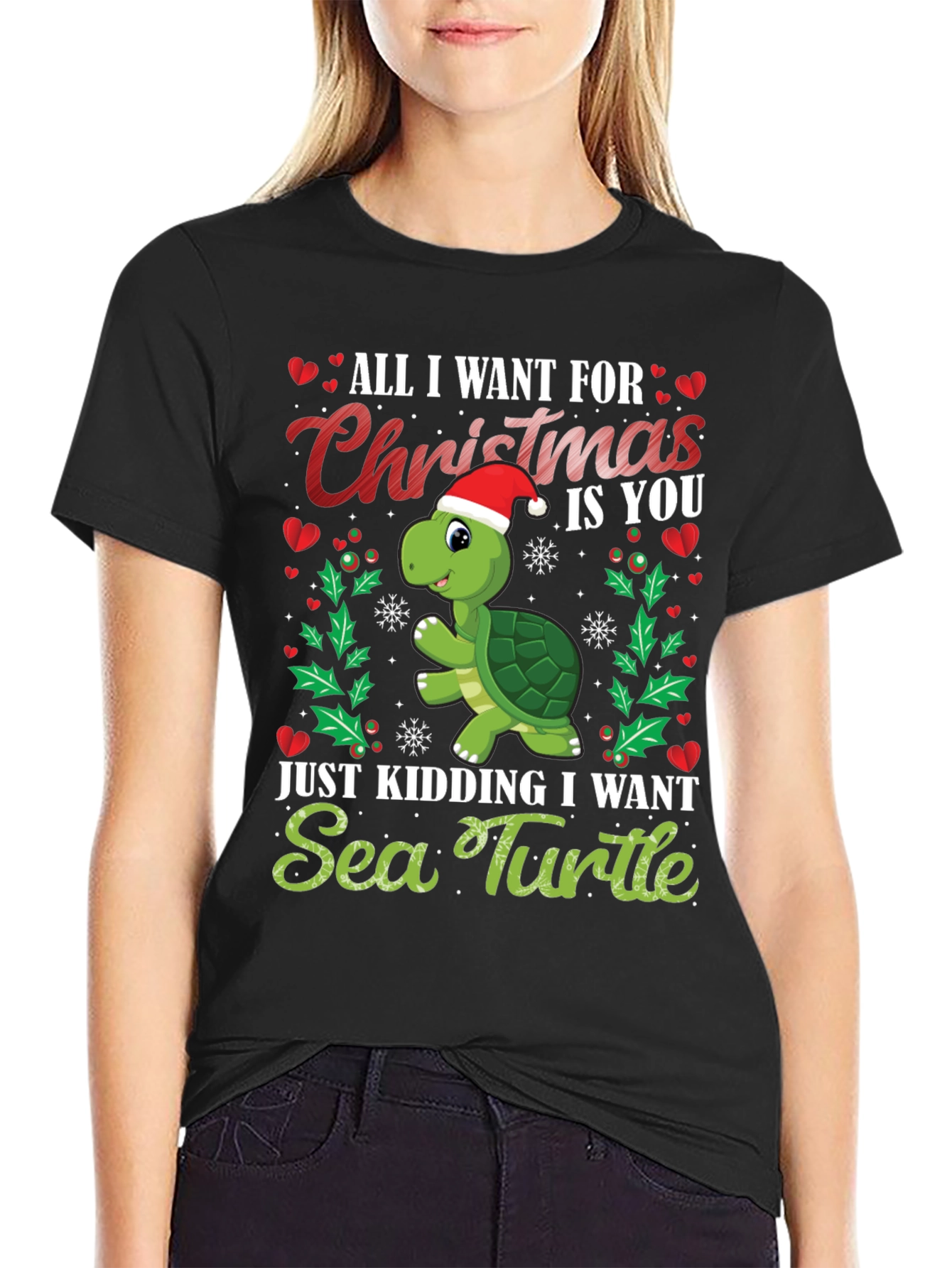 Christmas Sea Turtle T-Shirt