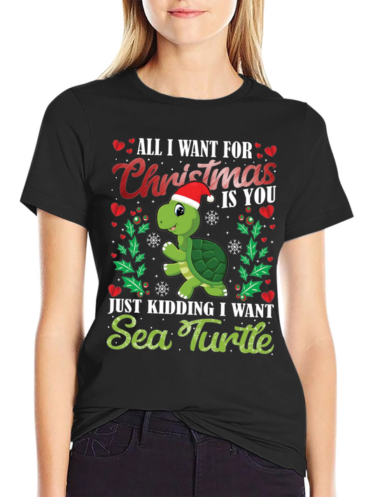 Christmas Sea Turtle T-Shirt