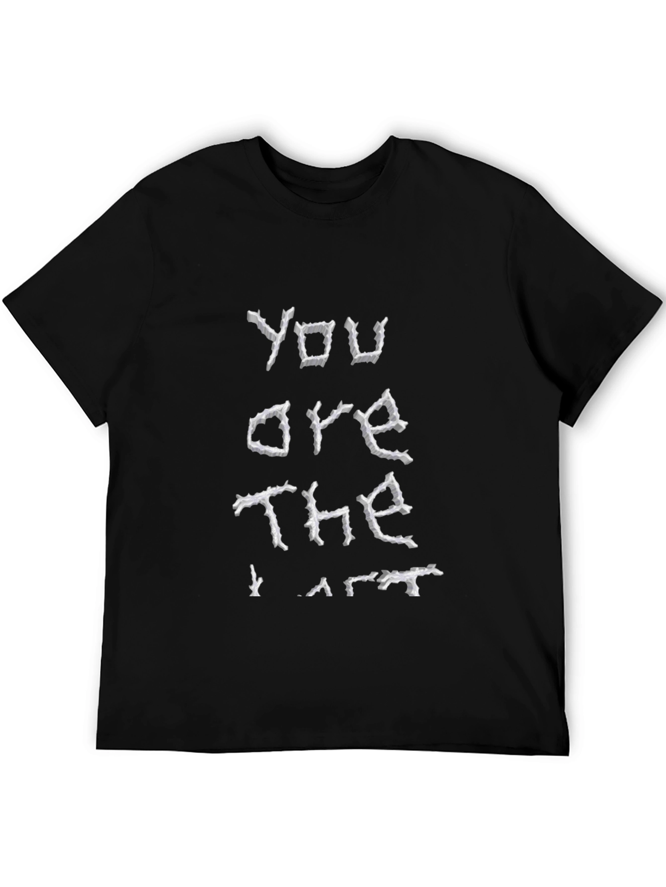 You are the Art Black Cotton Graphic Tee