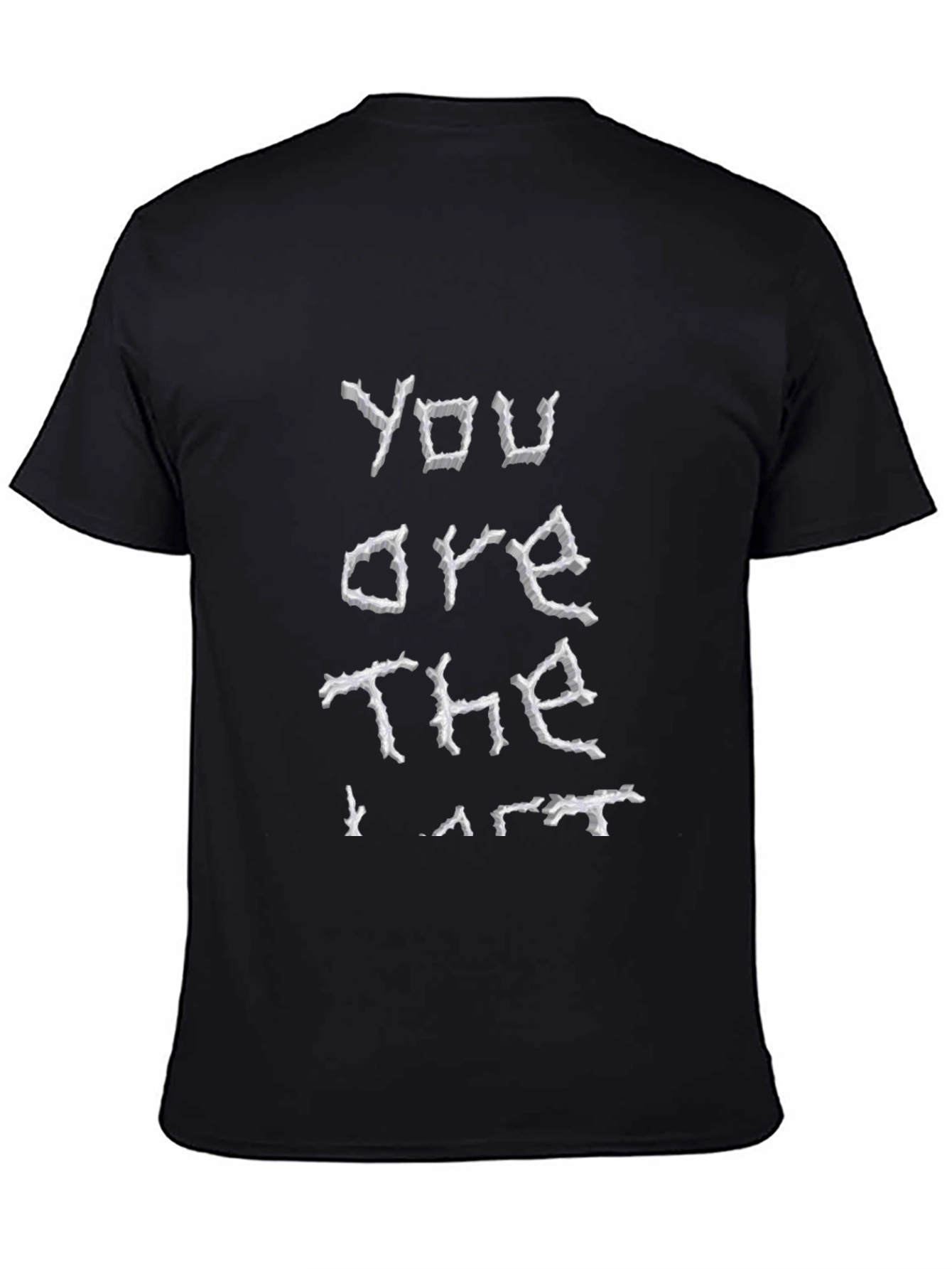 You are the Art Black Cotton Graphic Tee