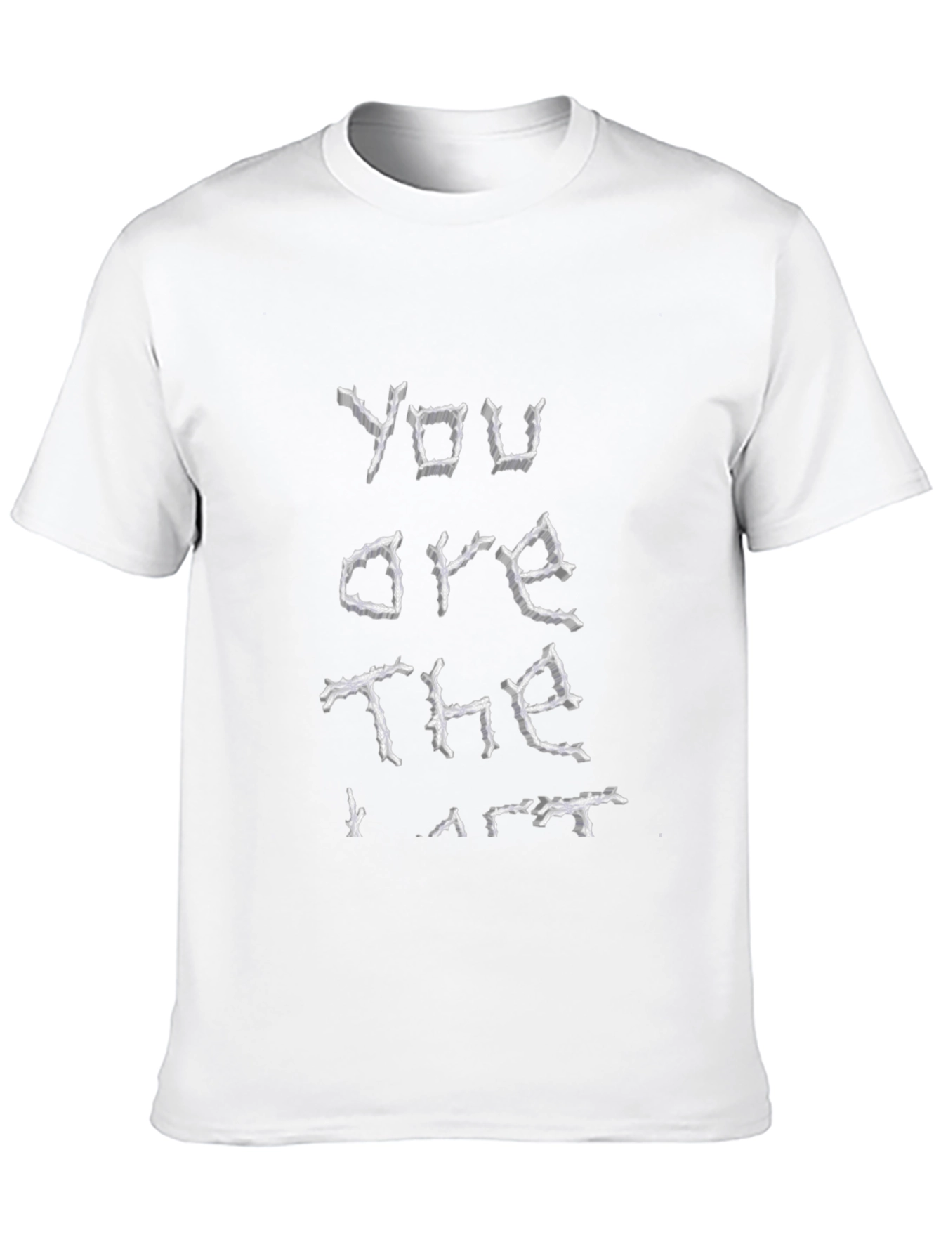 You are the Art Black Cotton Graphic Tee