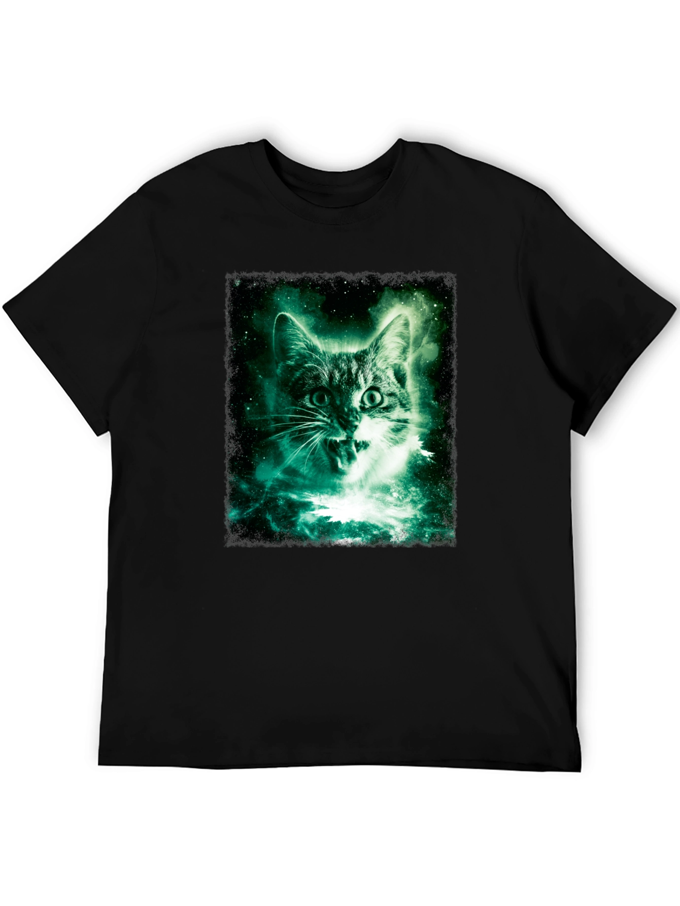 Cosmic Cat Black T-Shirt