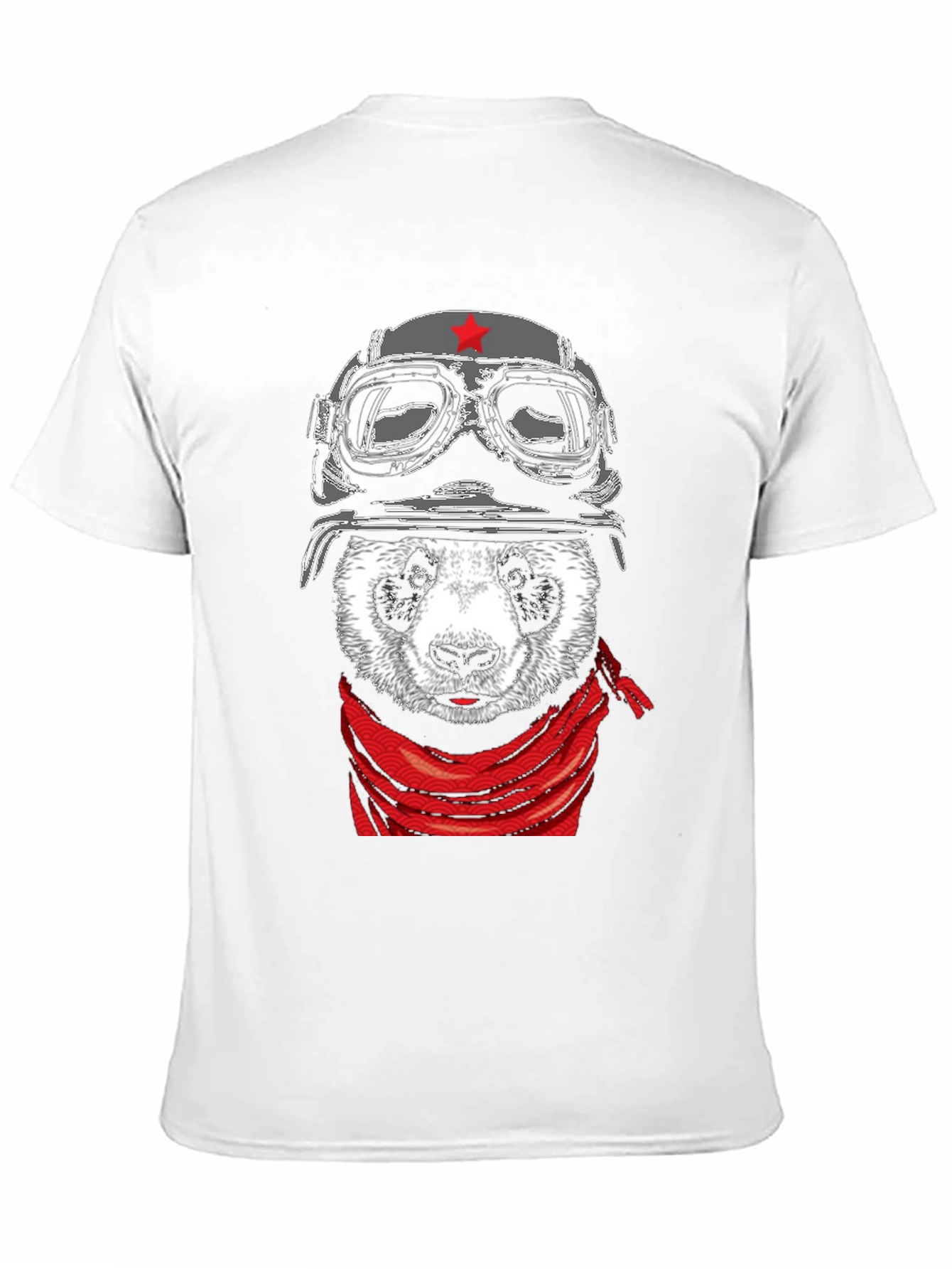 Panda Biker T-Shirt - Cool Panda Design