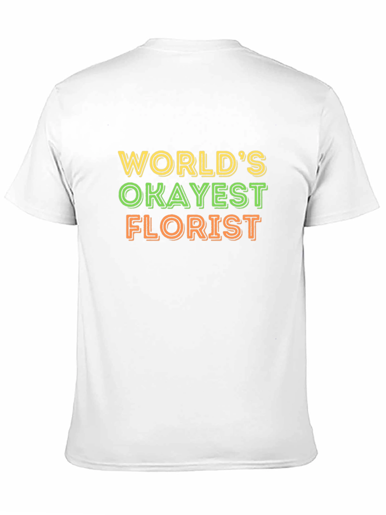 Worlds Okayest Florist Black Graphic T-Shirt