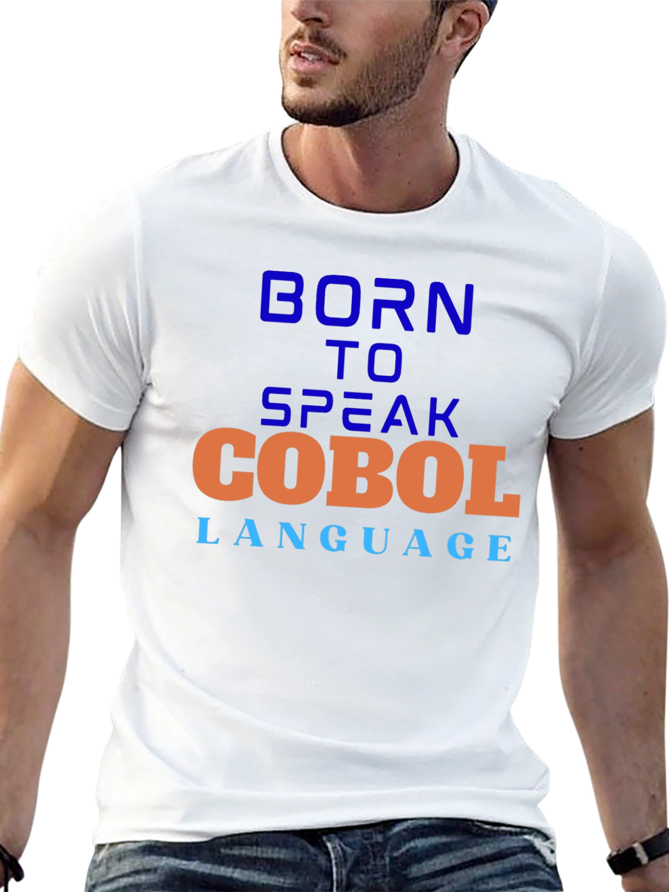 Born to Speak COBOL Black Graphic Tee