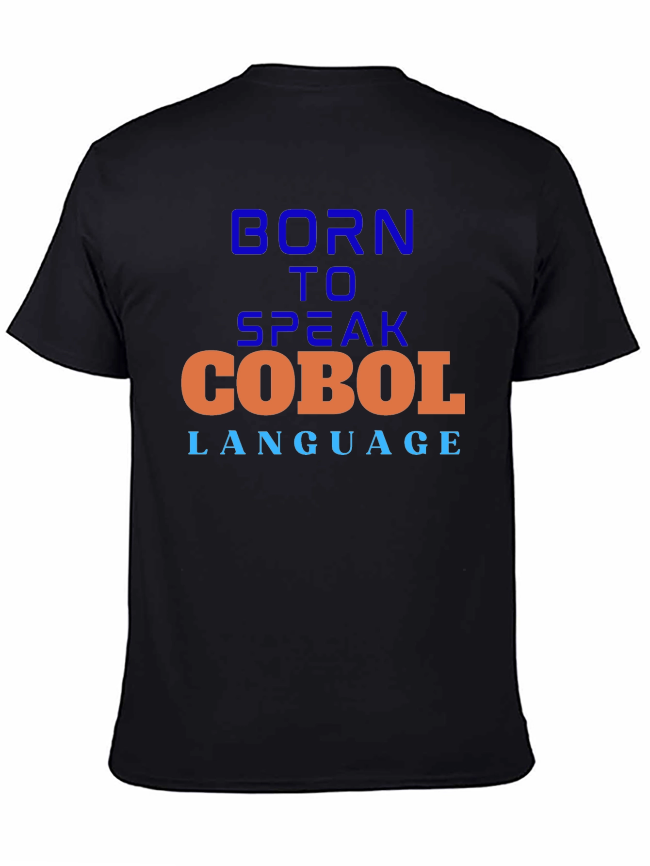 Born to Speak COBOL Black Graphic Tee