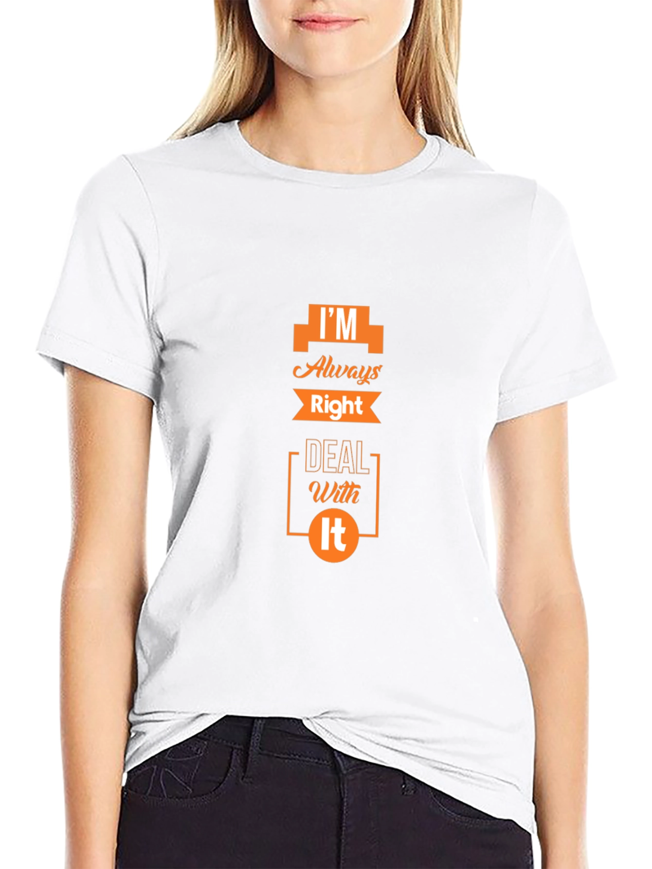 Im Always Right Mens Black Graphic T-Shirt