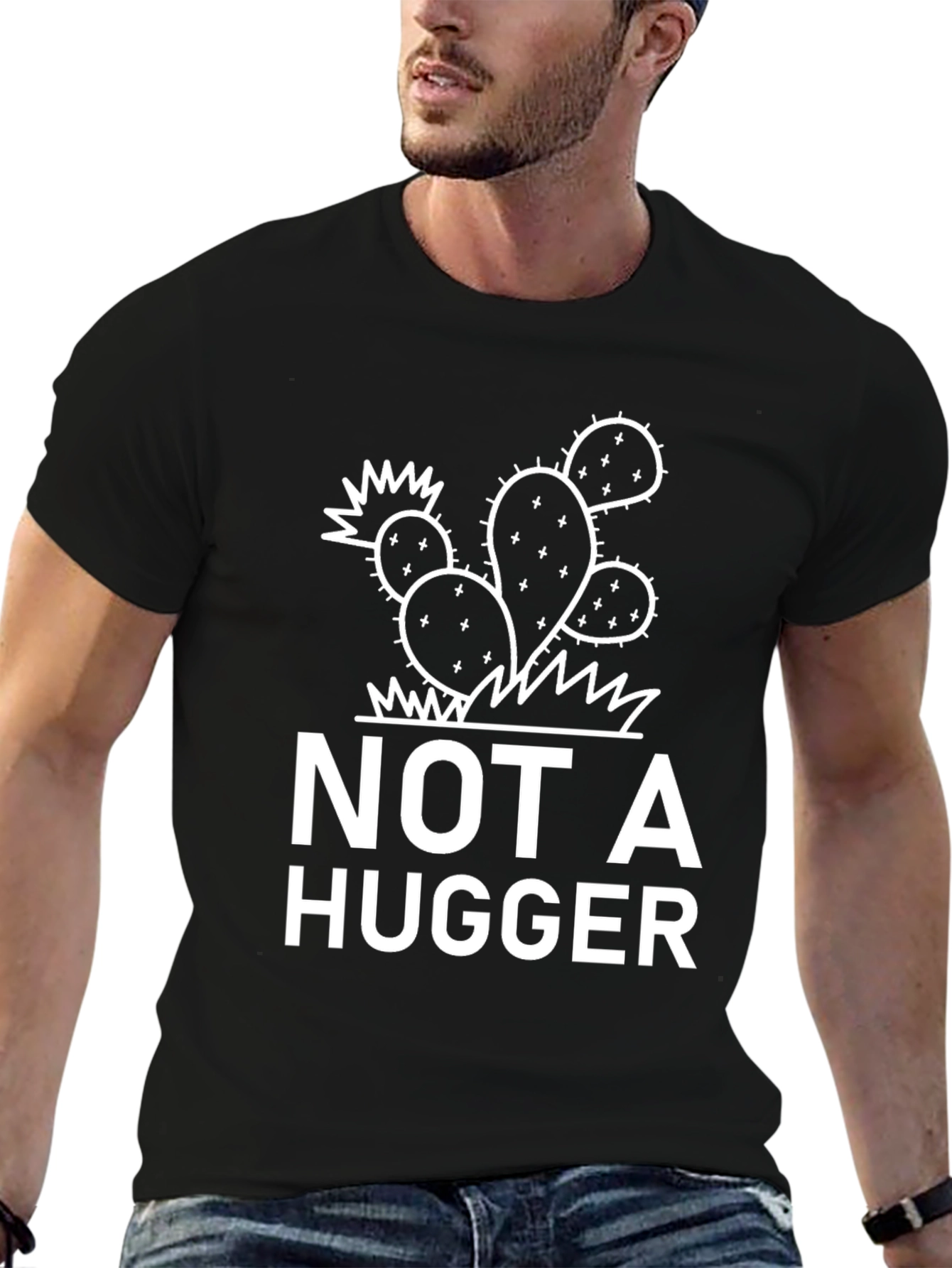 Not a Hugger T-Shirt - Cactus Graphic Tee