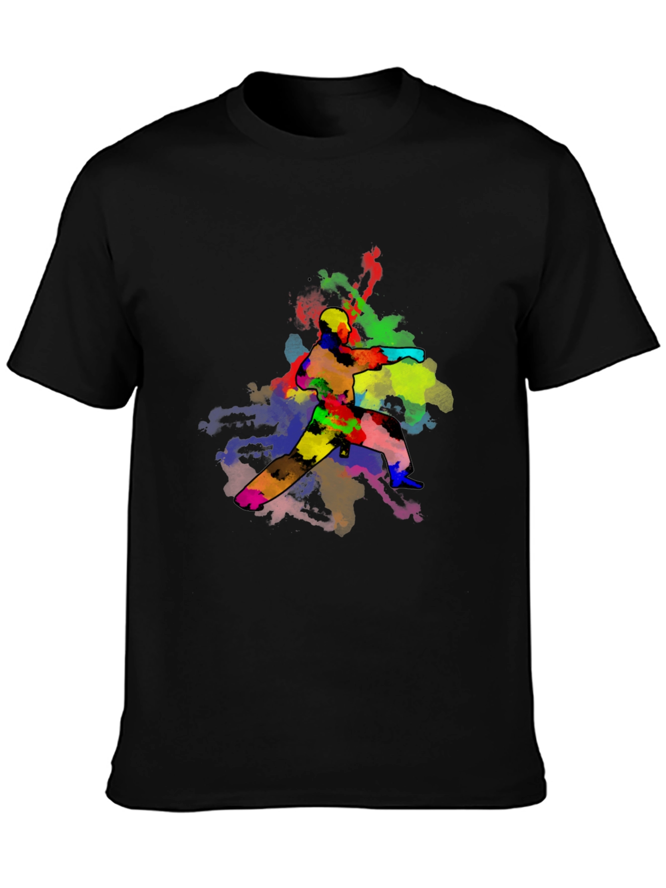 Colorful Karate Graphic T-Shirt