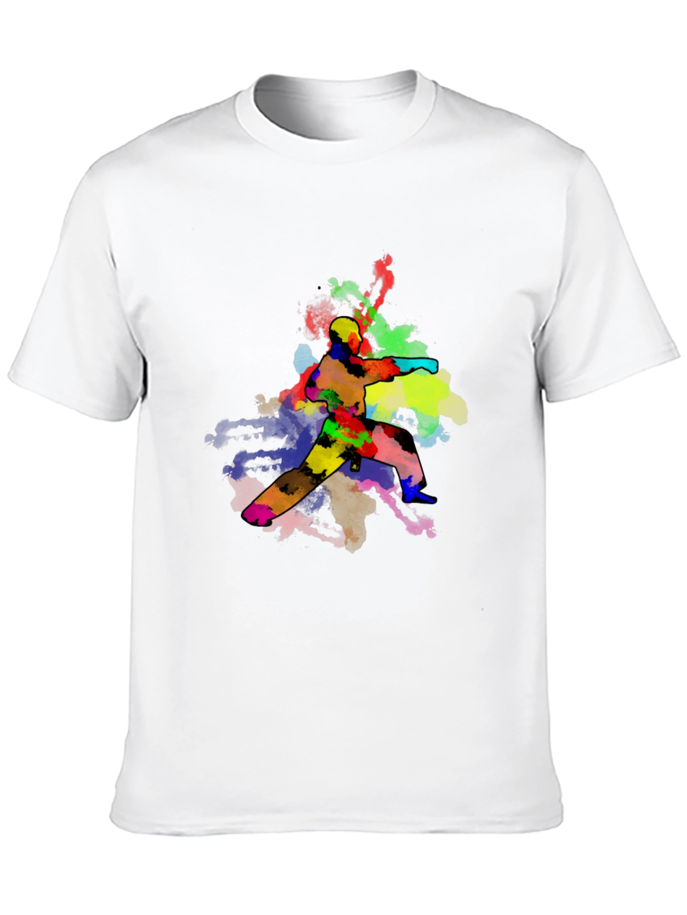Colorful Karate Graphic T-Shirt