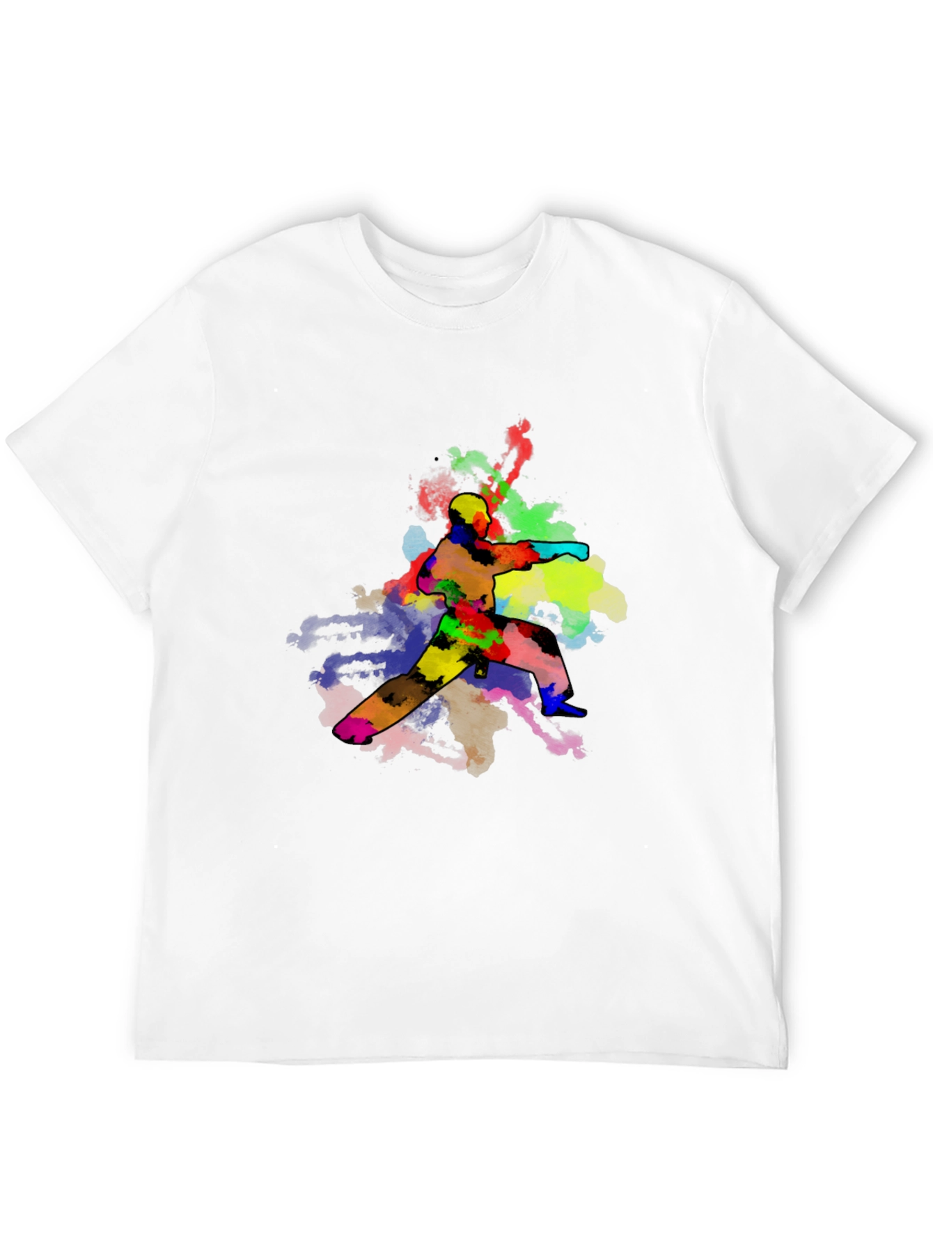 Colorful Karate Graphic T-Shirt