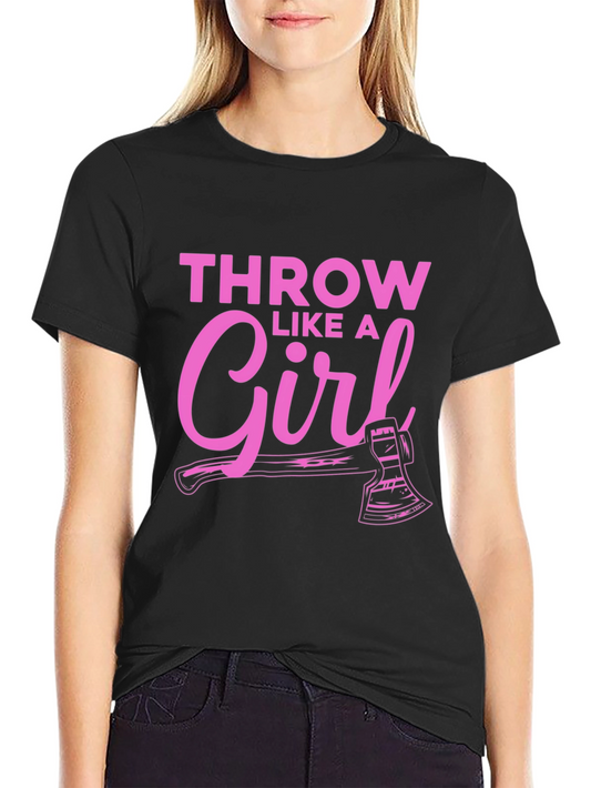 Throw Like a Girl Axe T-Shirt