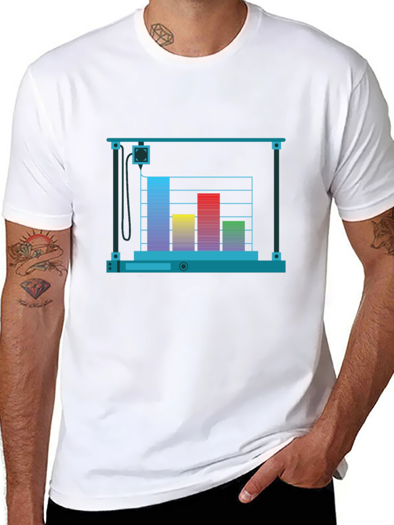 Data Chart Graphic T-Shirt