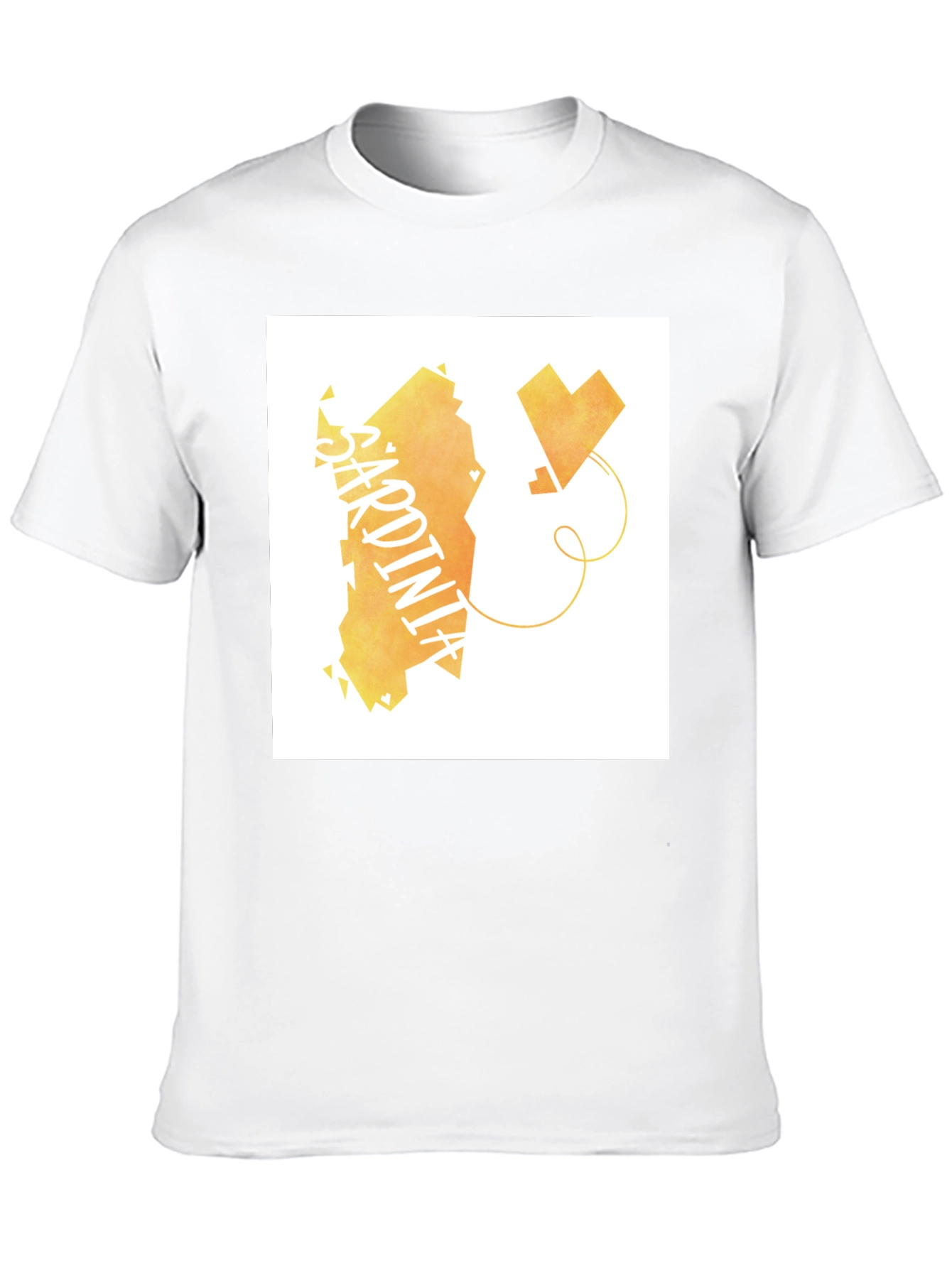 Sardinia Love T-Shirt - Black Cotton Tee