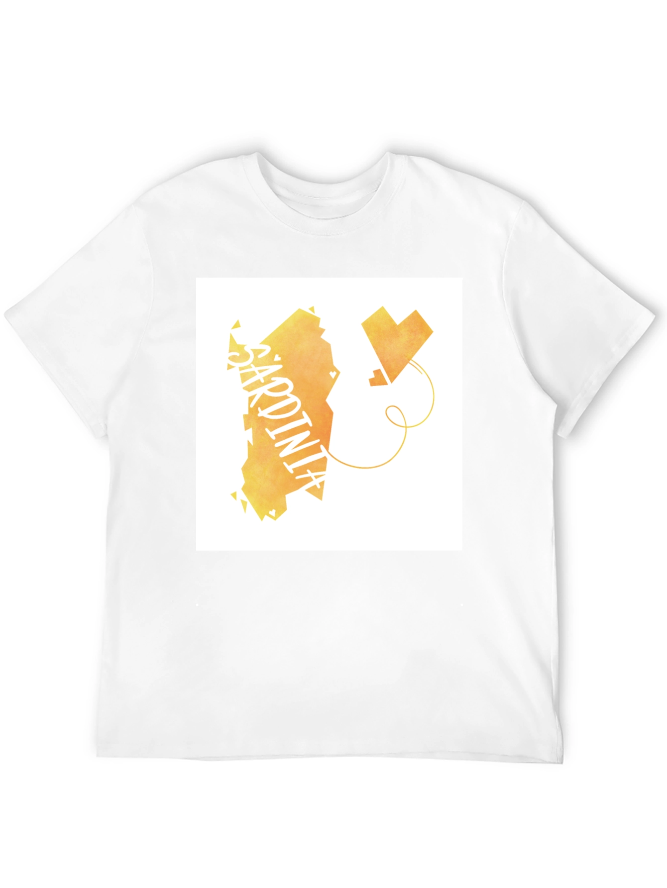 Sardinia Love T-Shirt - Black Cotton Tee