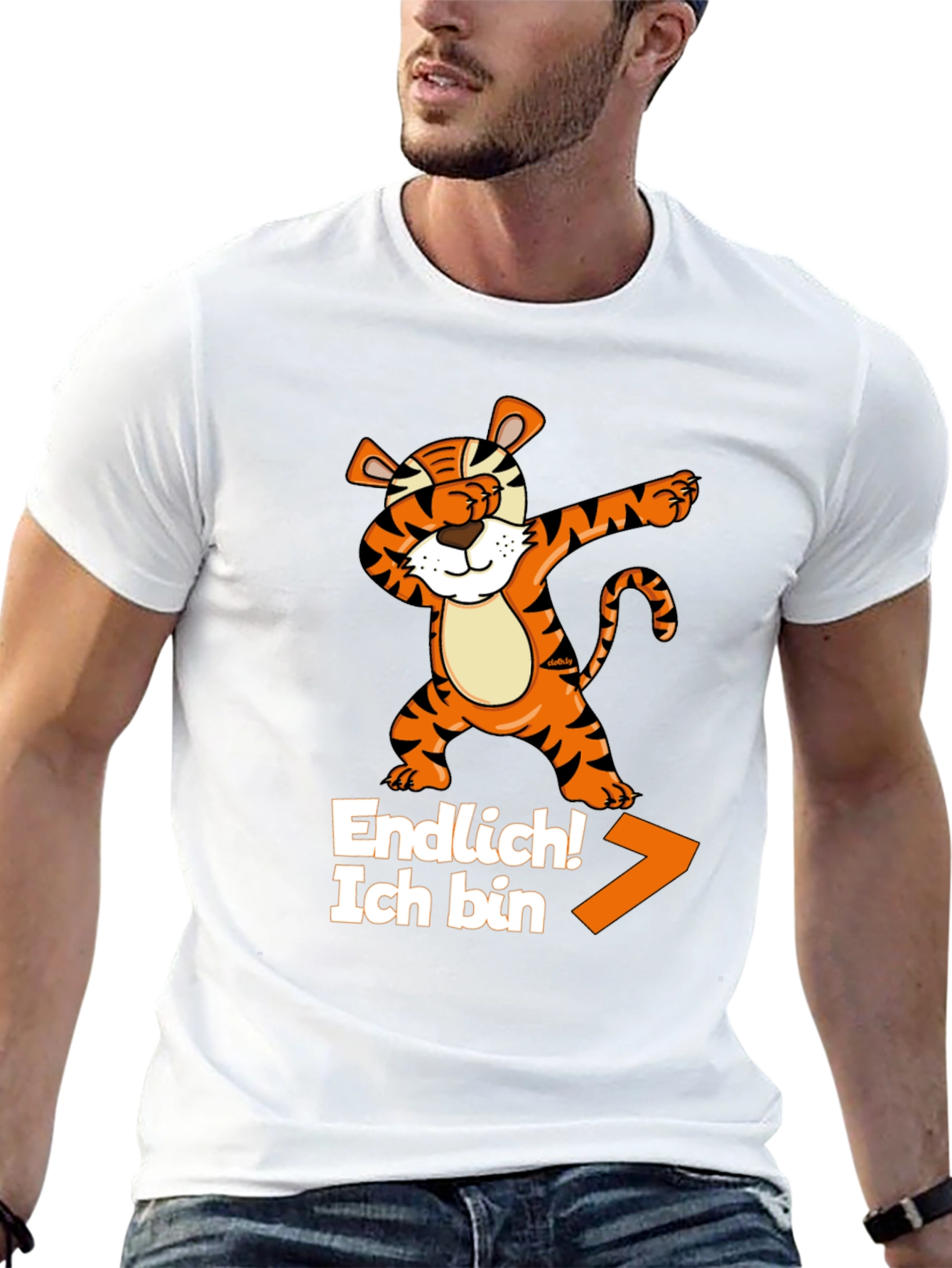 Dabbing Tiger T-Shirt - Endlich! Ich Bin!