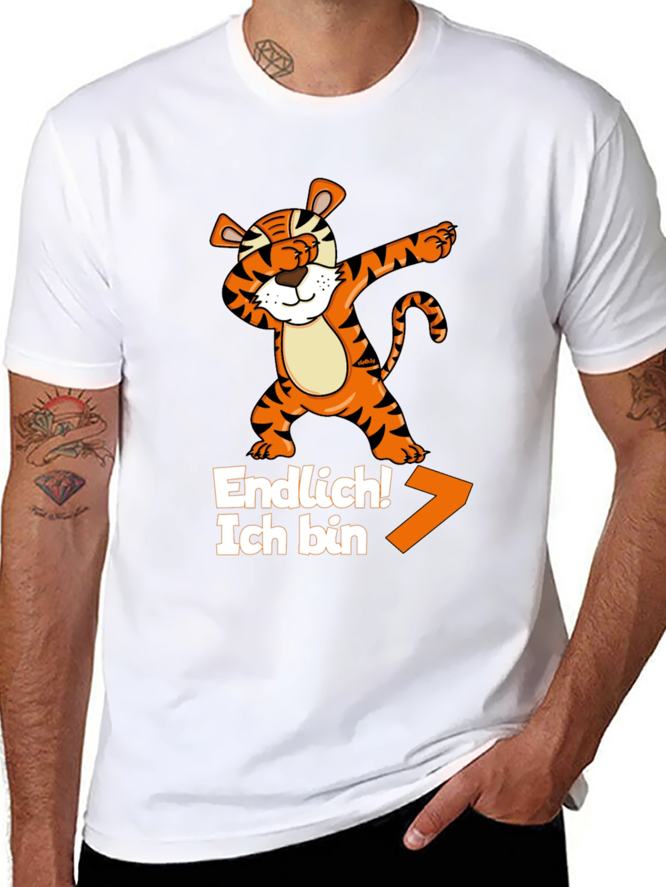 Dabbing Tiger T-Shirt - Endlich! Ich Bin!