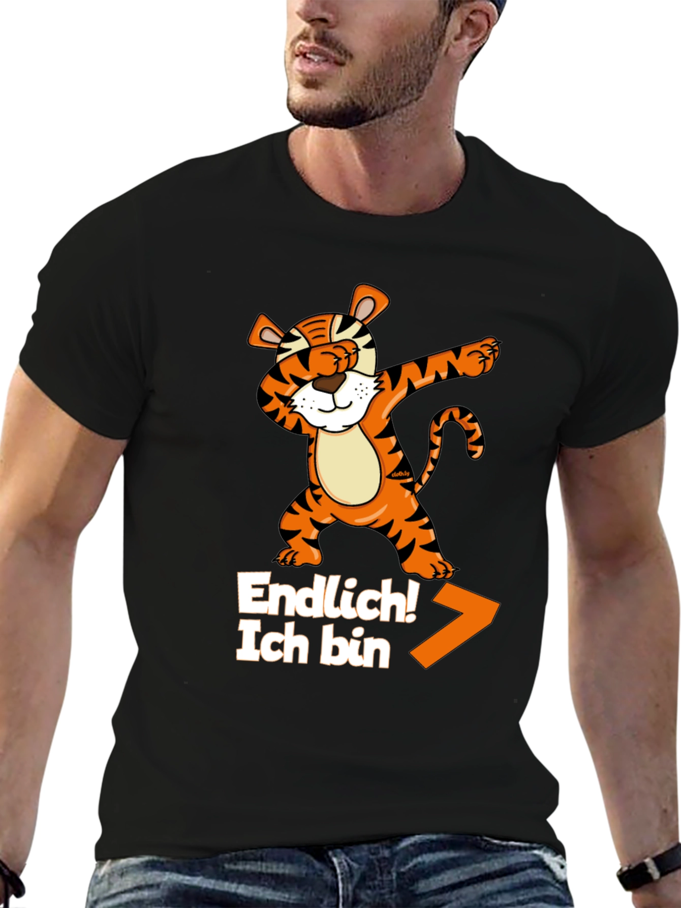 Dabbing Tiger T-Shirt - Endlich! Ich Bin!